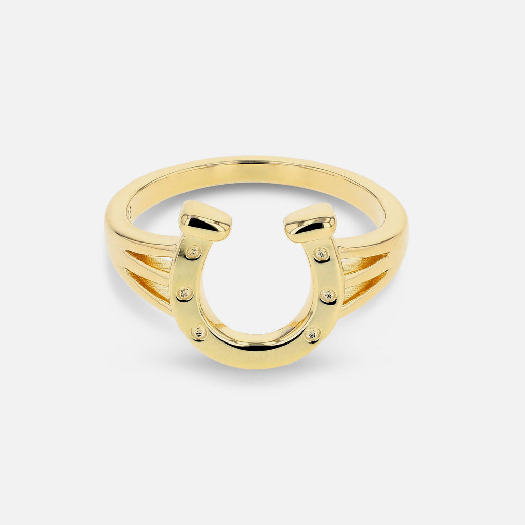Horse Shoe Ring - Gold