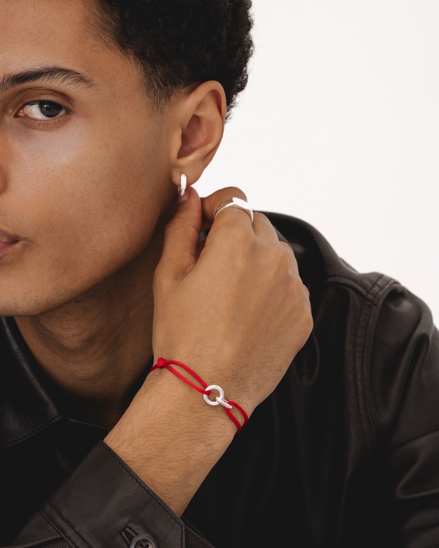Element Bracelet Silver - Red