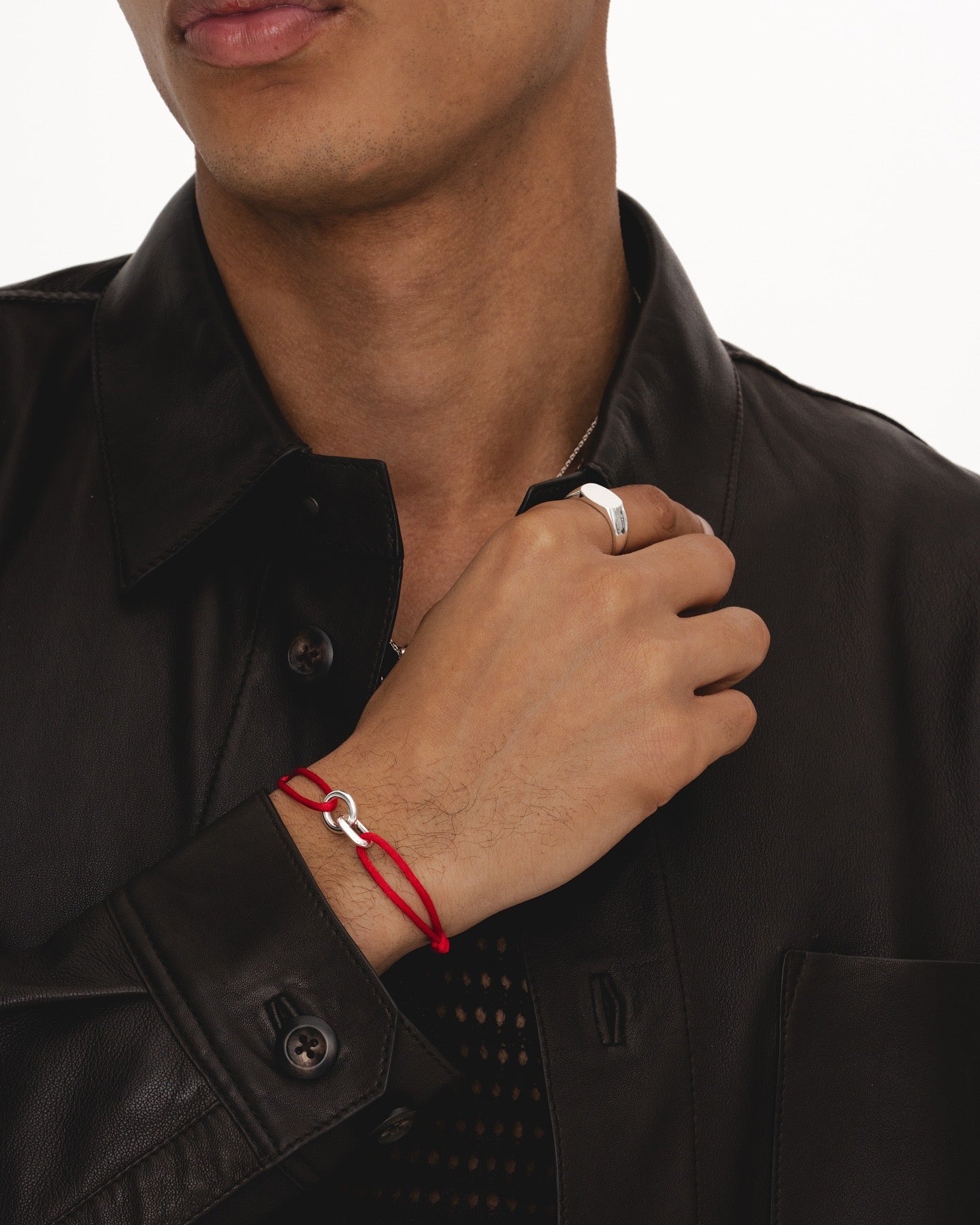 Element Bracelet Silver - Red