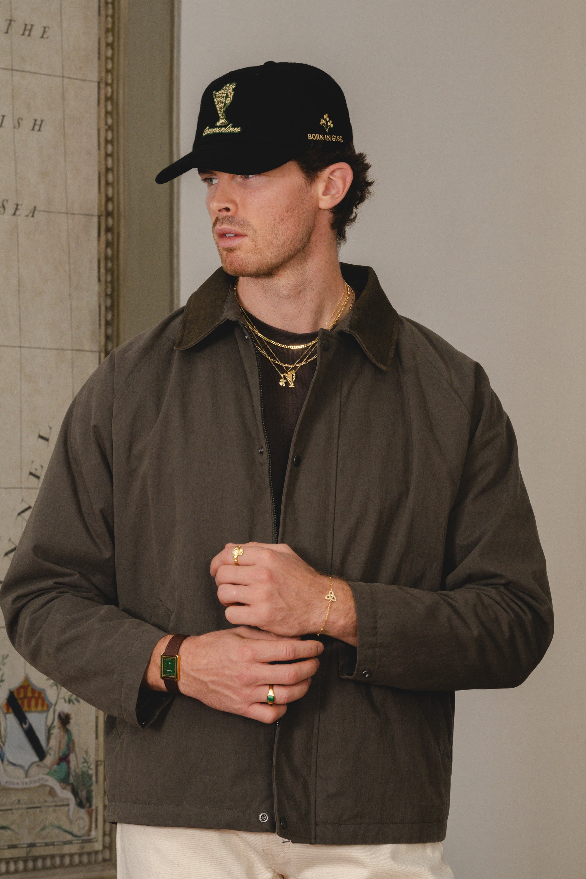 Éire Malachite Ring - Gold