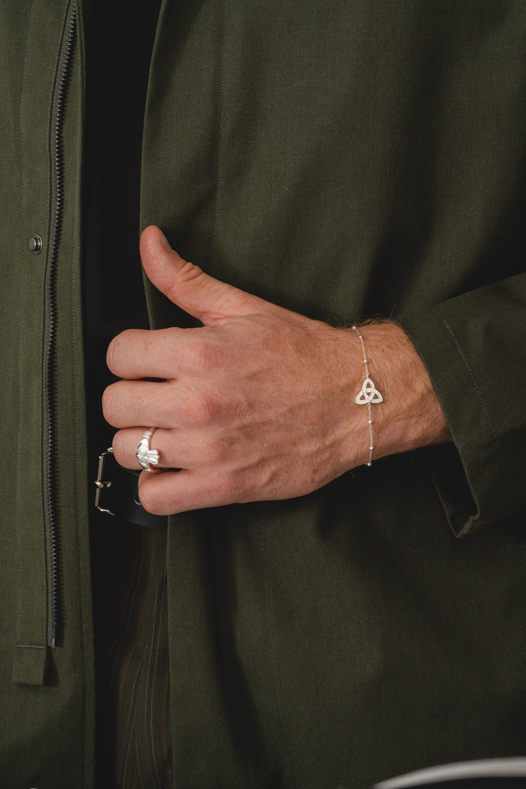 Trinity Knot Bracelet - Silver