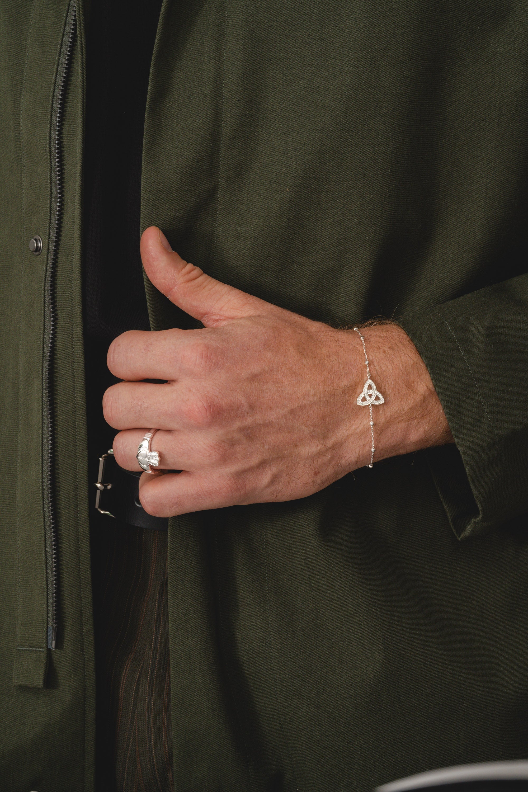 Trinity Knot Bracelet - Silver