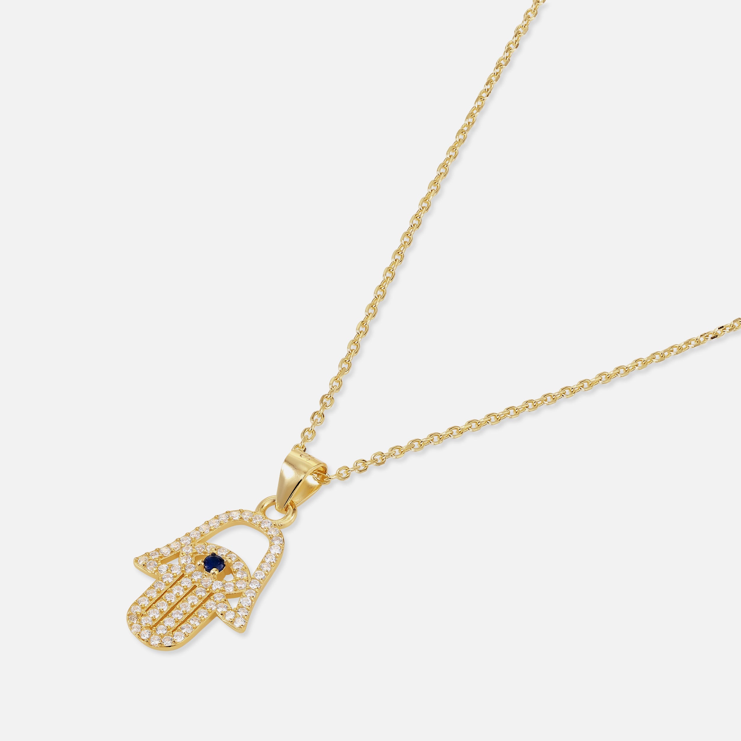 Studded Hamsa - Gold