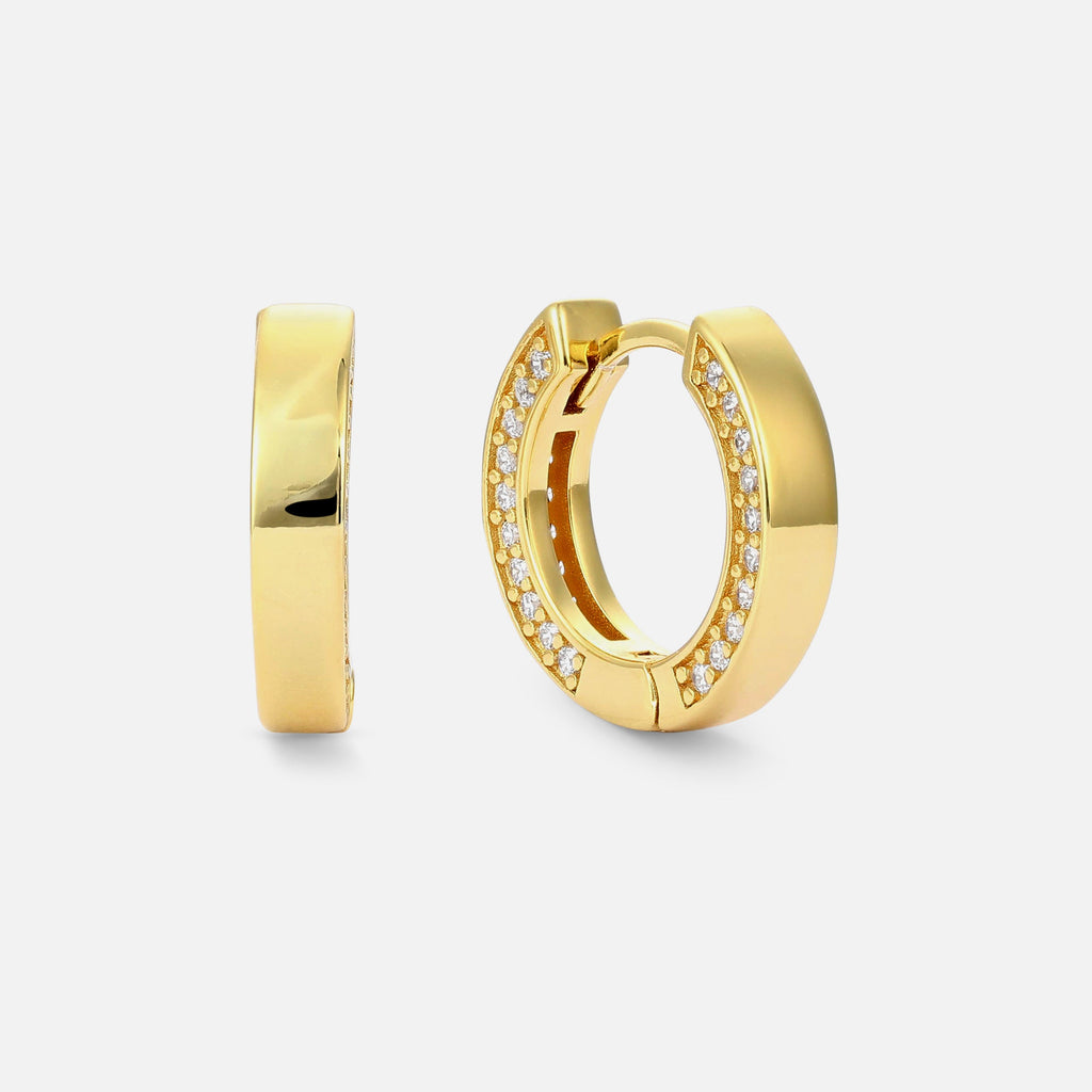 Side Set Hoop - Gold