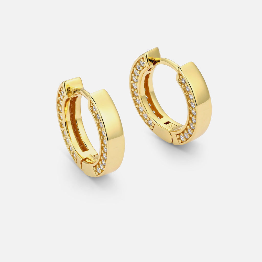 Side Set Hoop - Gold