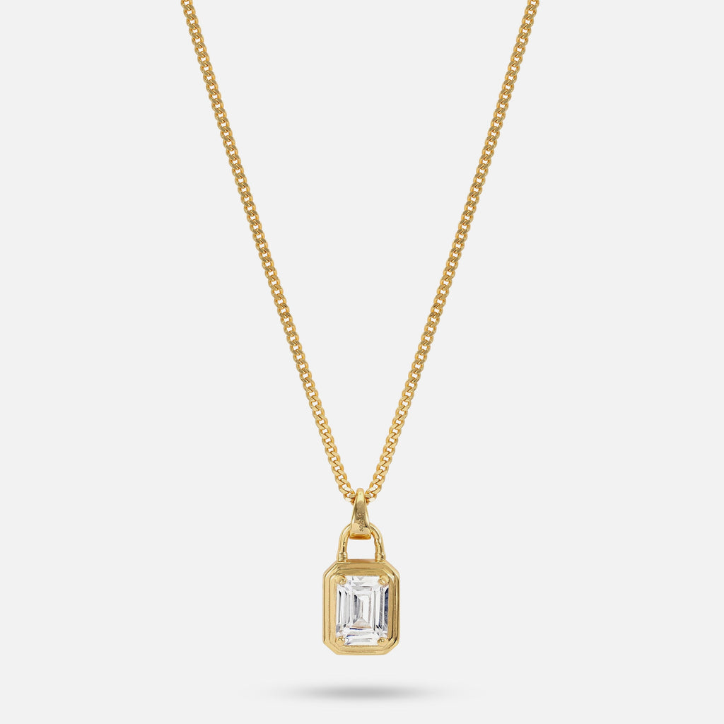 Solitaire Necklace - Gold