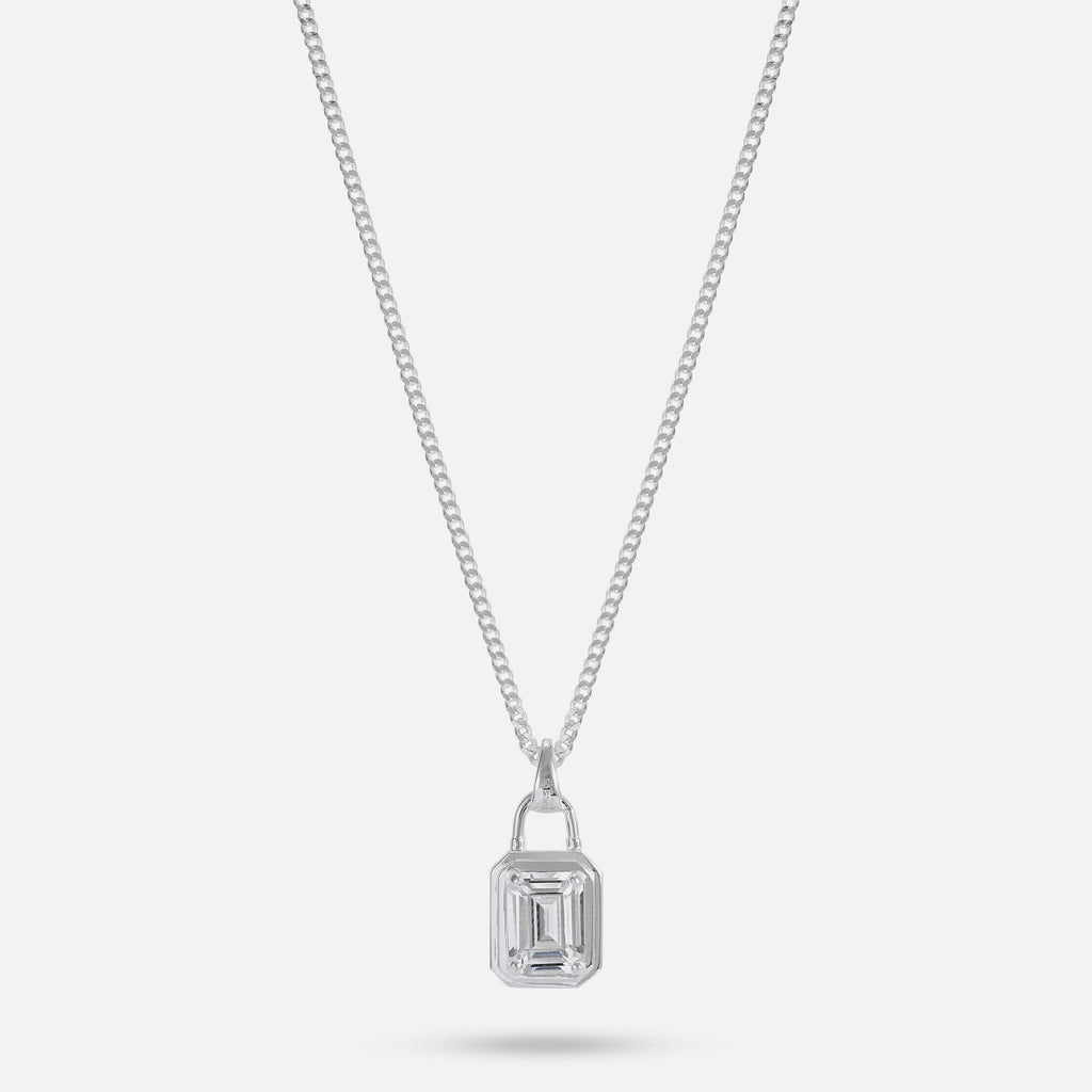 Solitaire Necklace - Silver