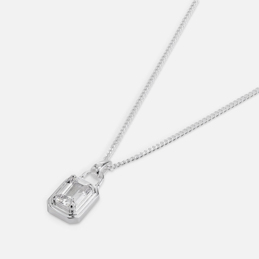 Solitaire Necklace - Silver