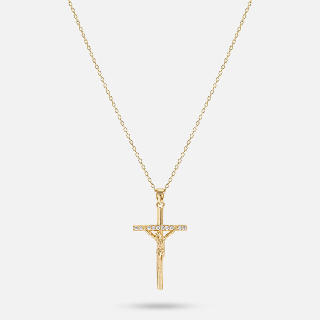 Studded Cross - Gold