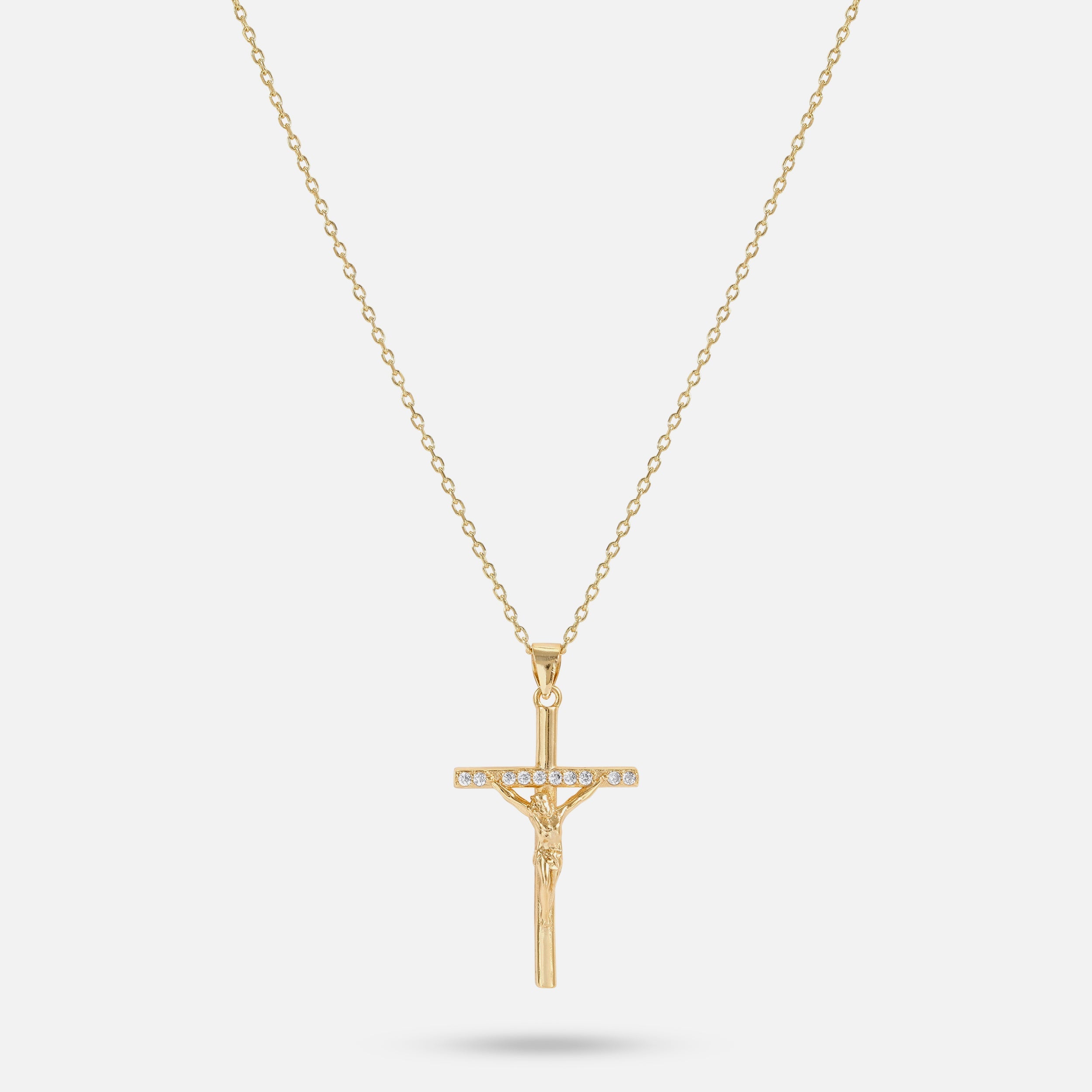 Studded Cross - Gold