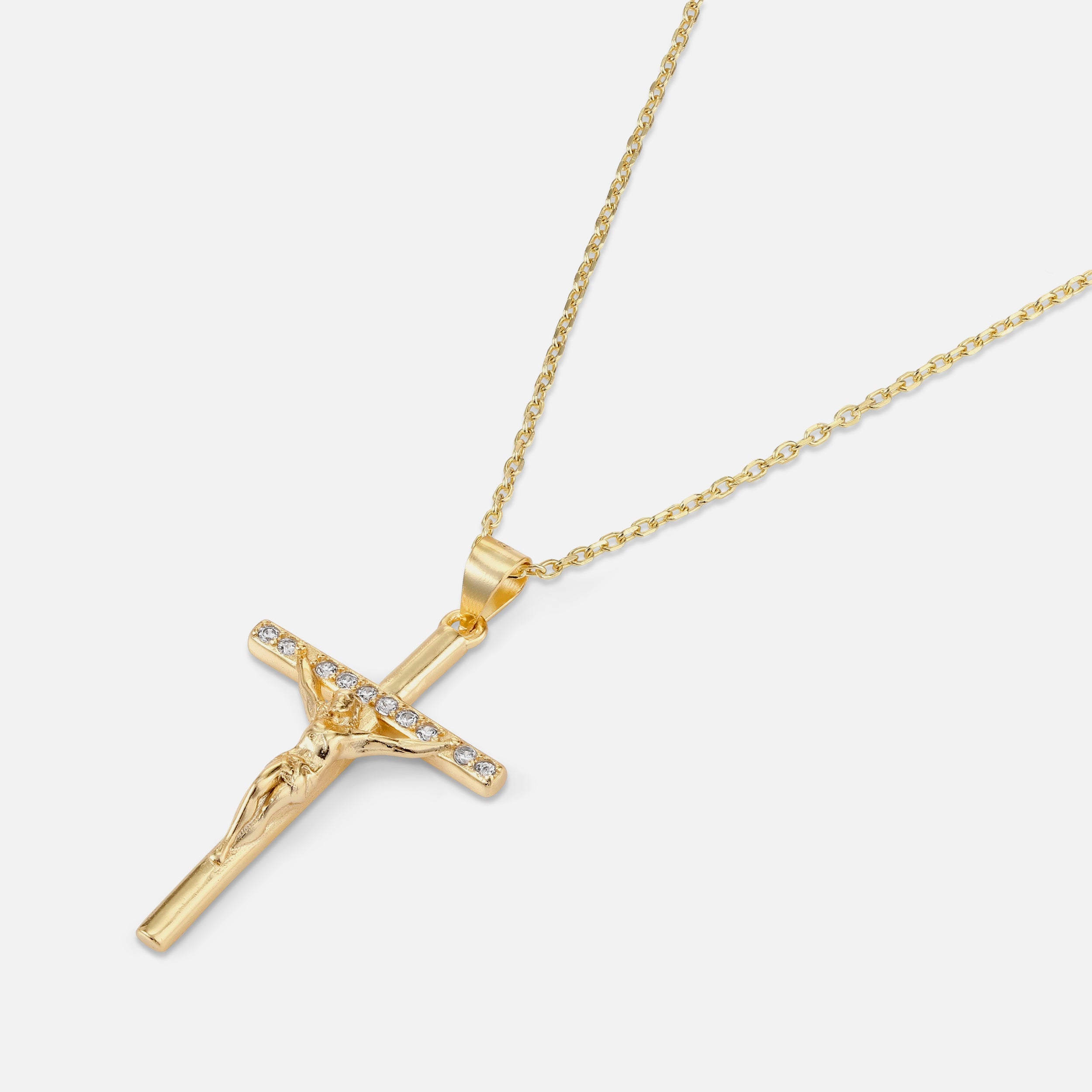 Studded Cross - Gold