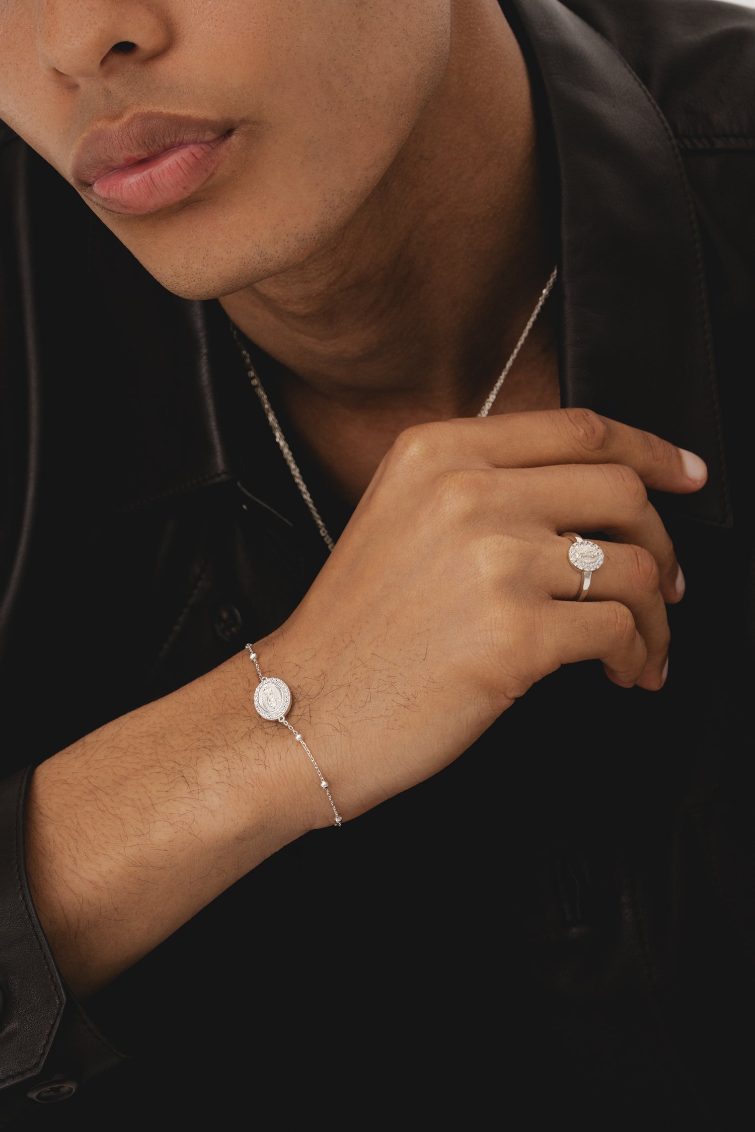 Guadalupe Ball Bracelet - Silver