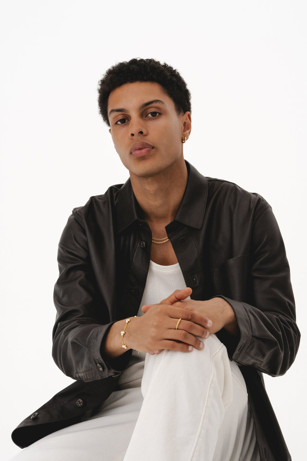 Como Link Bracelet - Gold Pearl