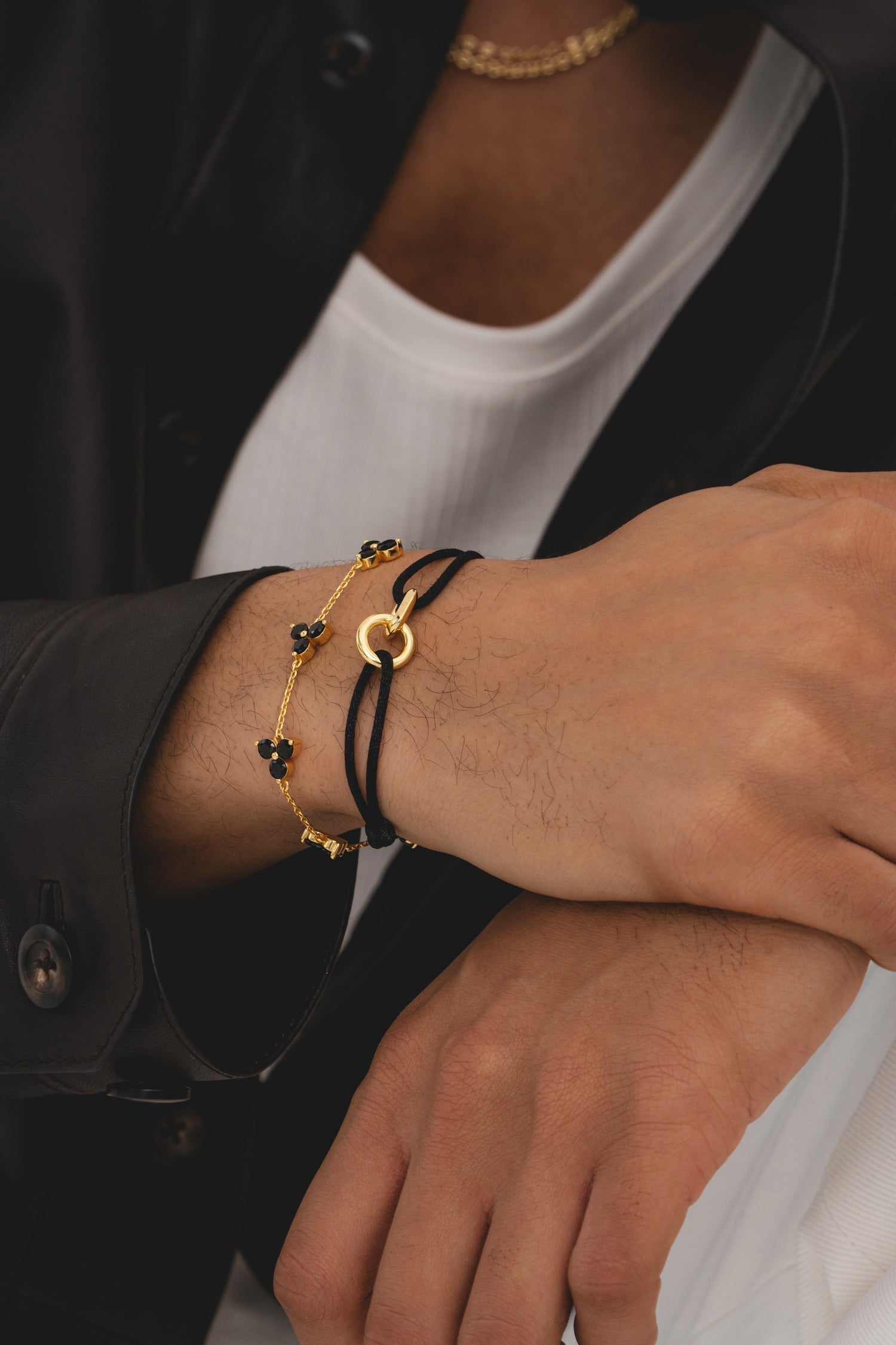 Element Bracelet Gold - Black