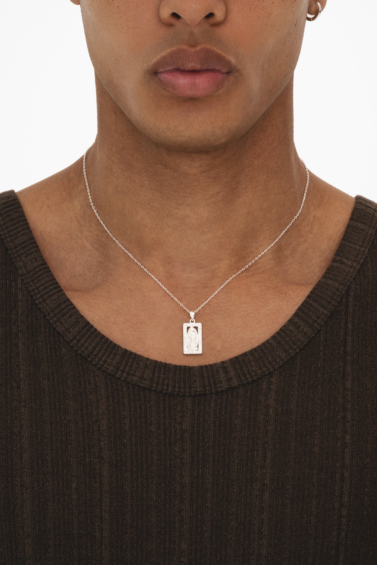 Guadalupe Tag - Silver