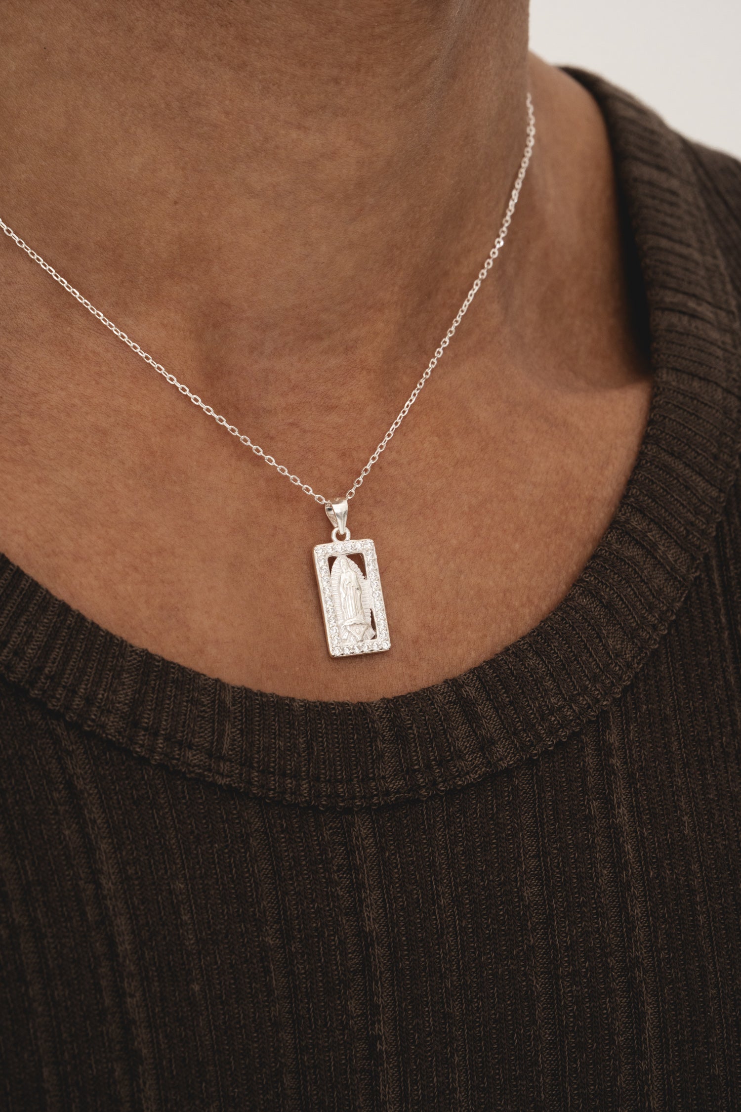 Guadalupe Tag - Silver