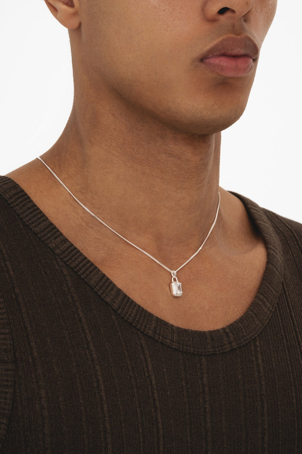 Solitaire Necklace - Silver