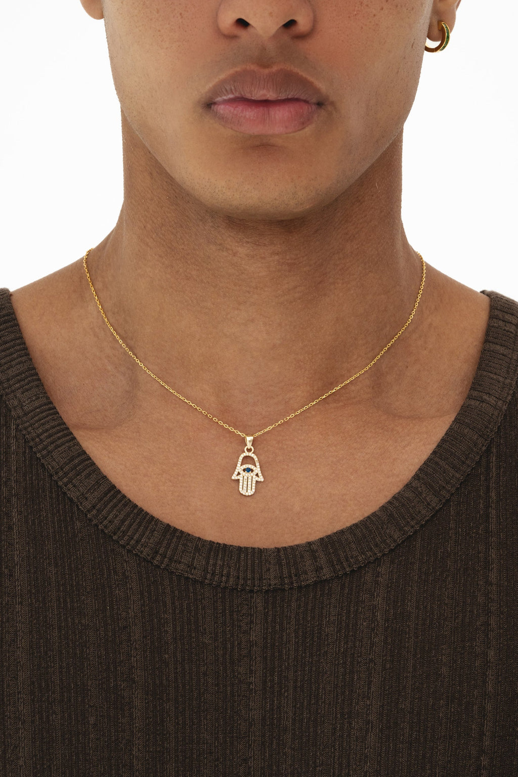 Studded Hamsa - Gold