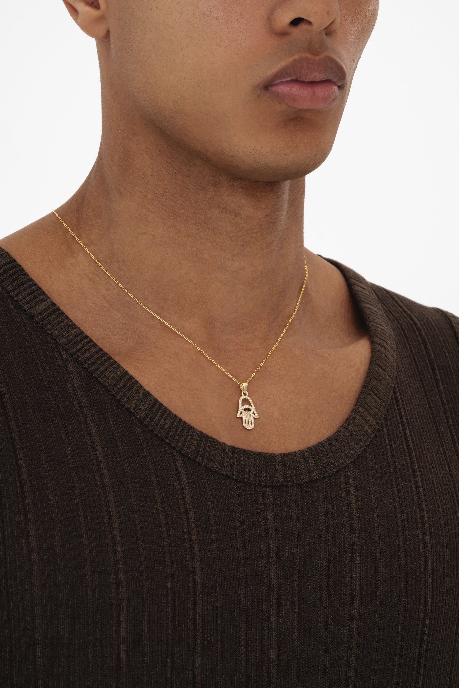 Studded Hamsa - Gold