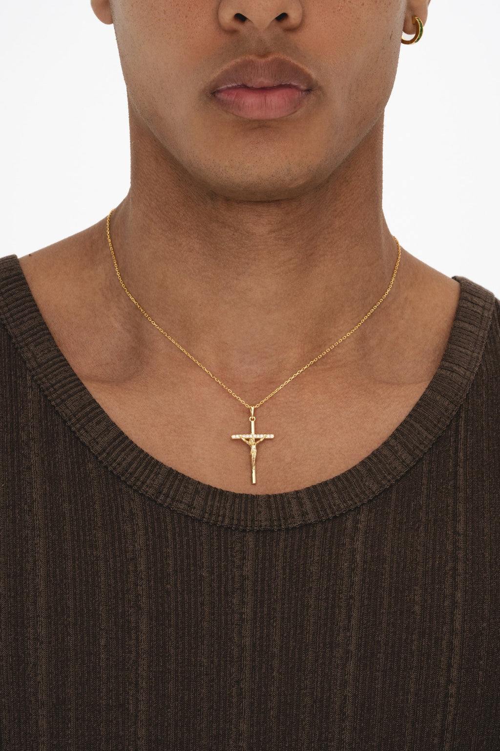 Studded Cross - Gold