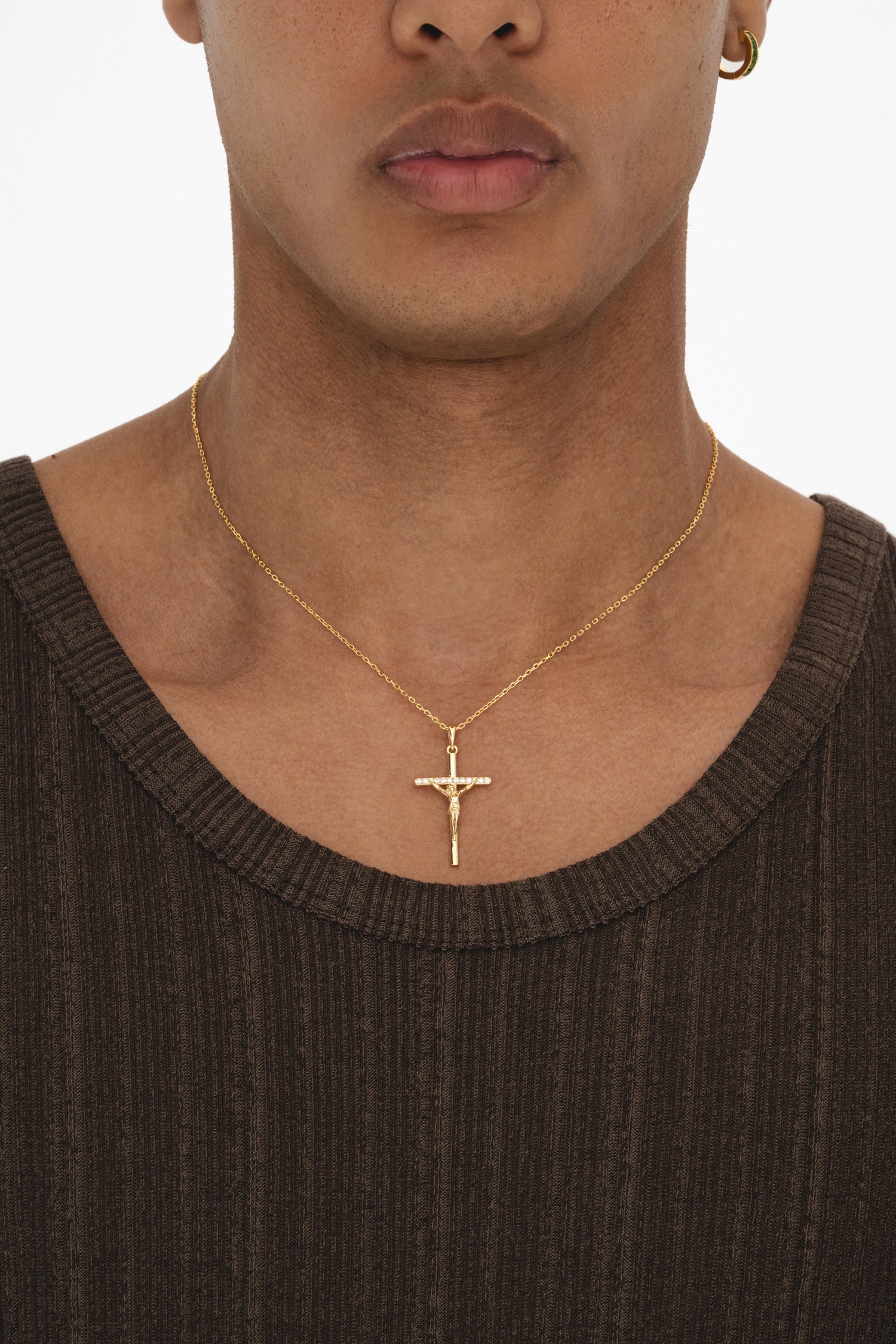 Studded Cross - Gold
