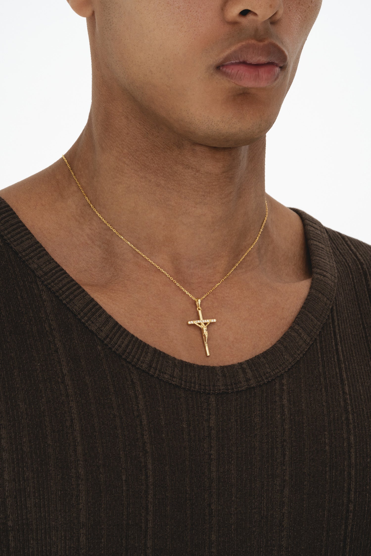 Studded Cross - Gold