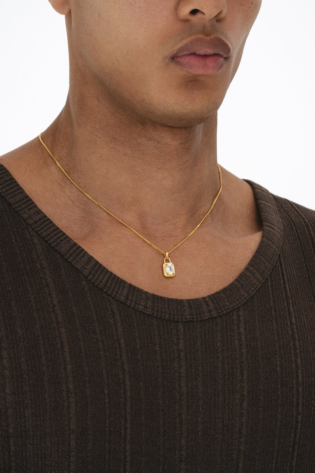 Solitaire Necklace - Gold