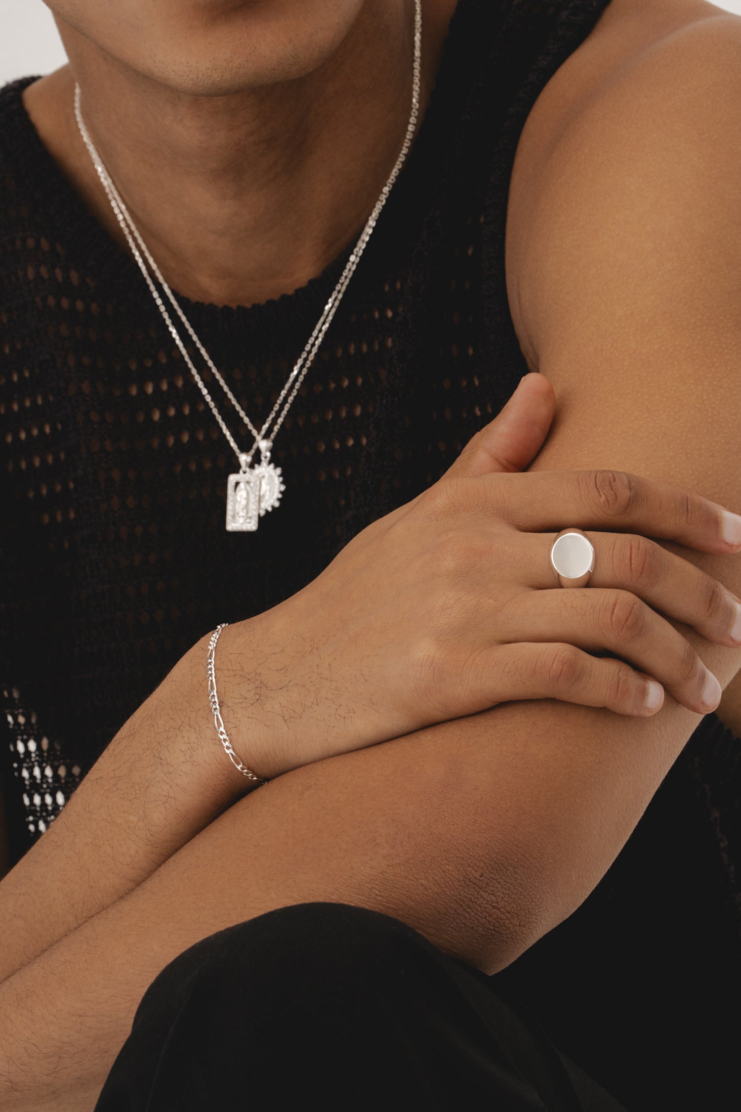 Mini Figaro Bracelet - Silver