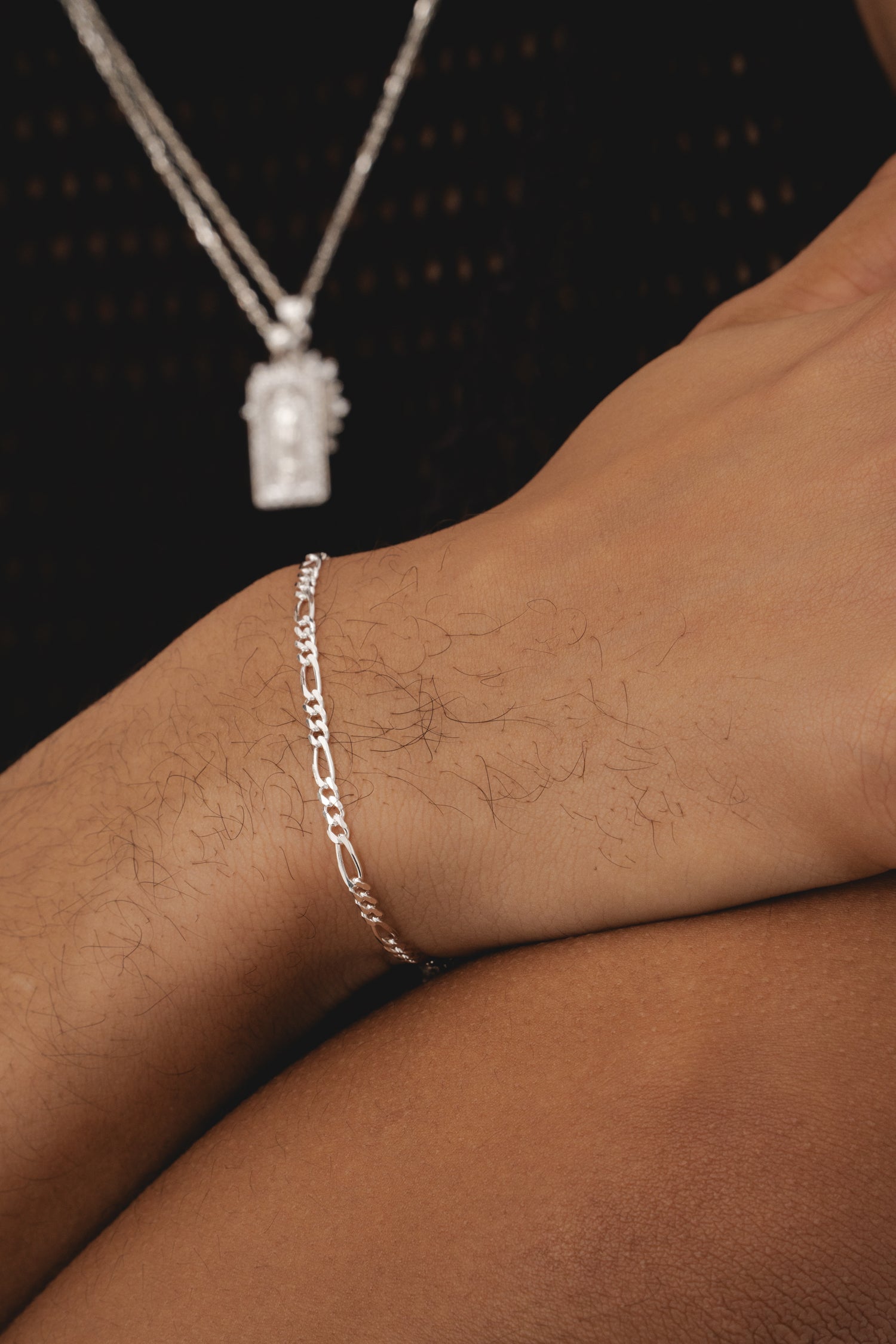 Mini Figaro Bracelet - Silver