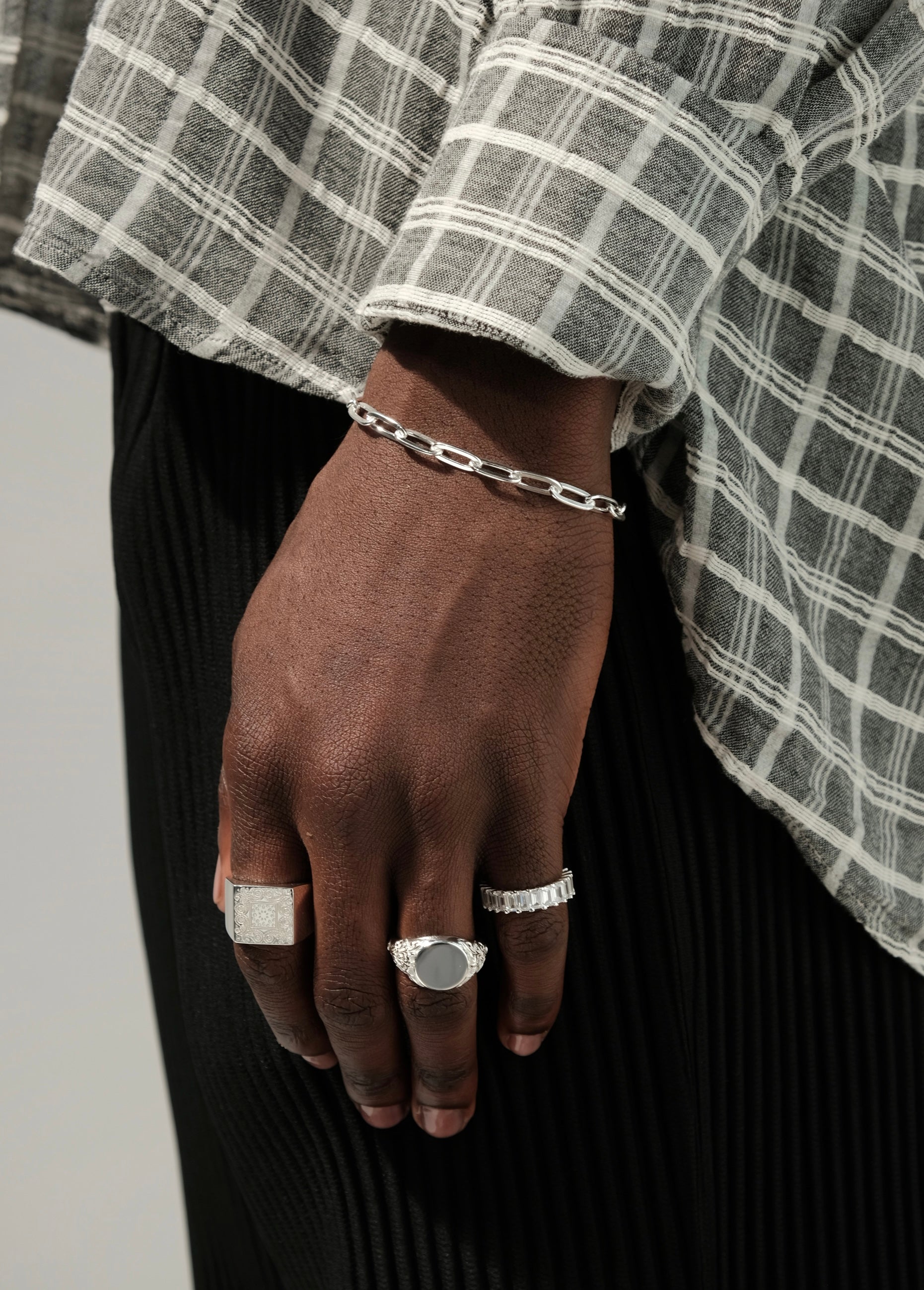 Paper Link Bracelet - Silver