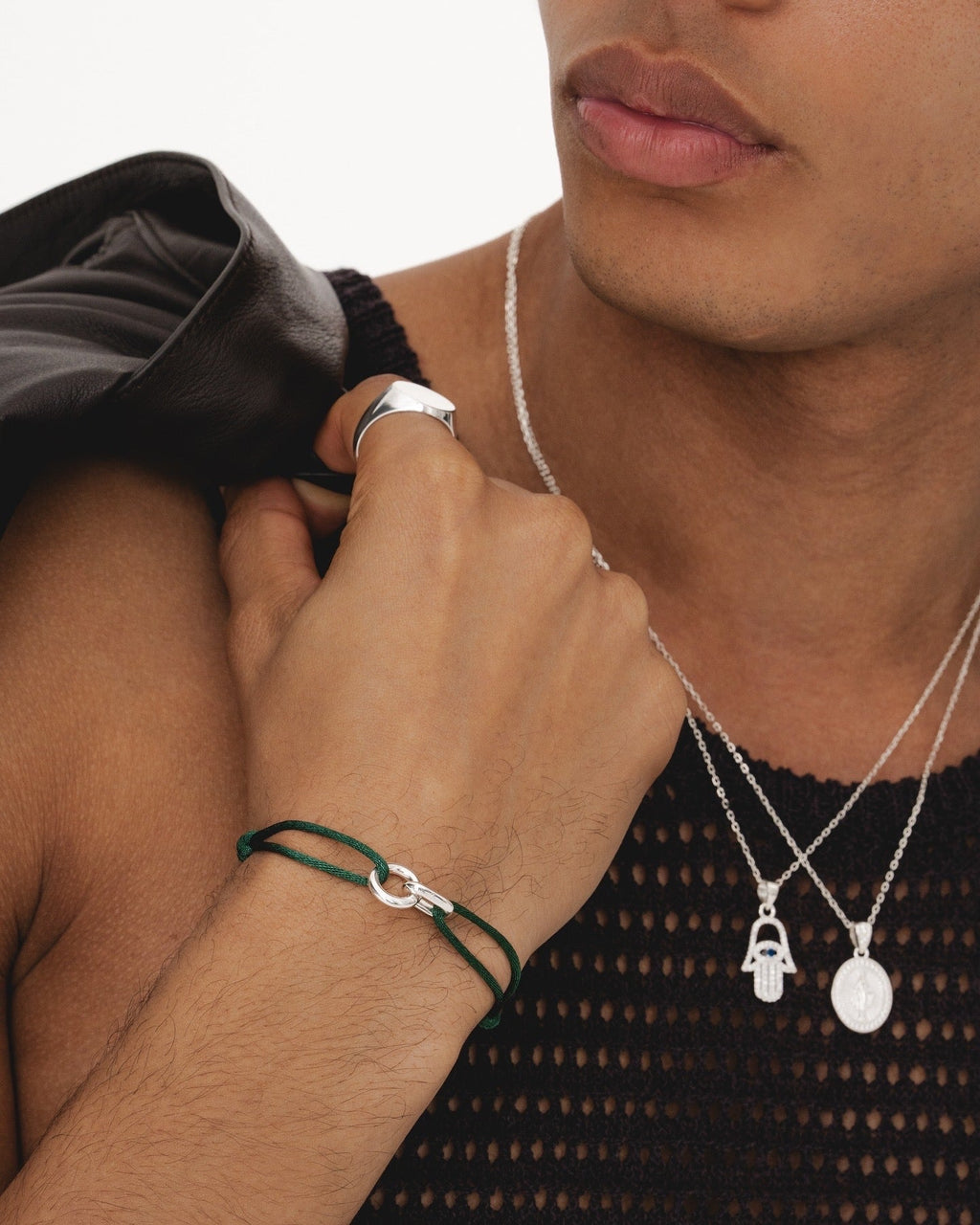 Element Bracelet Silver - Green