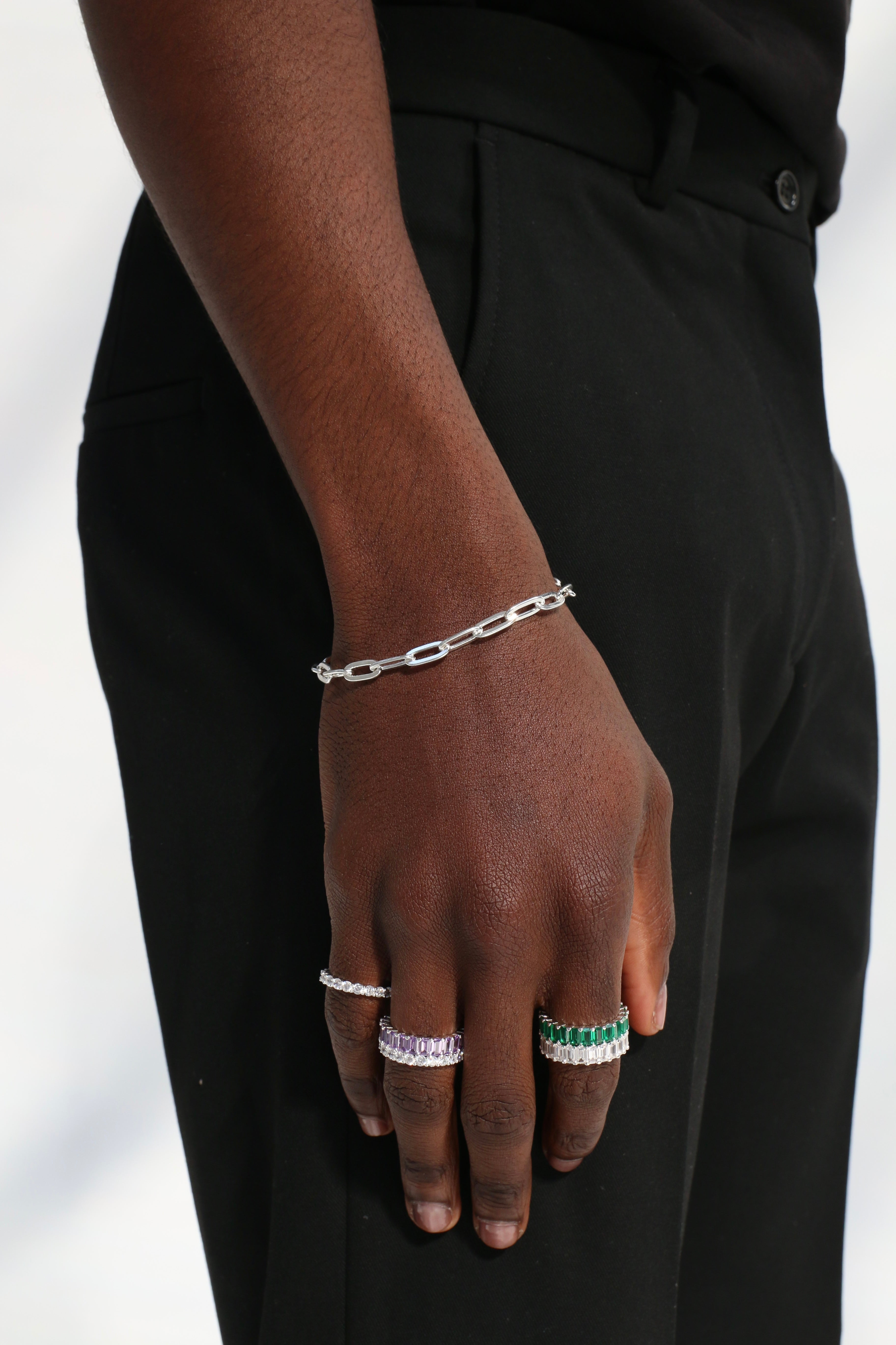 Paper Link Bracelet - Silver