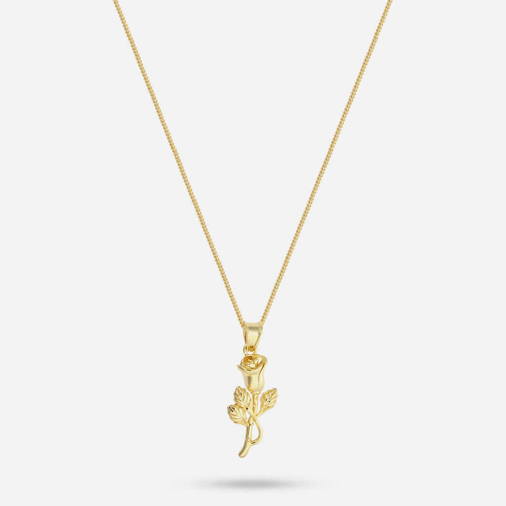 Rose Necklace - Gold