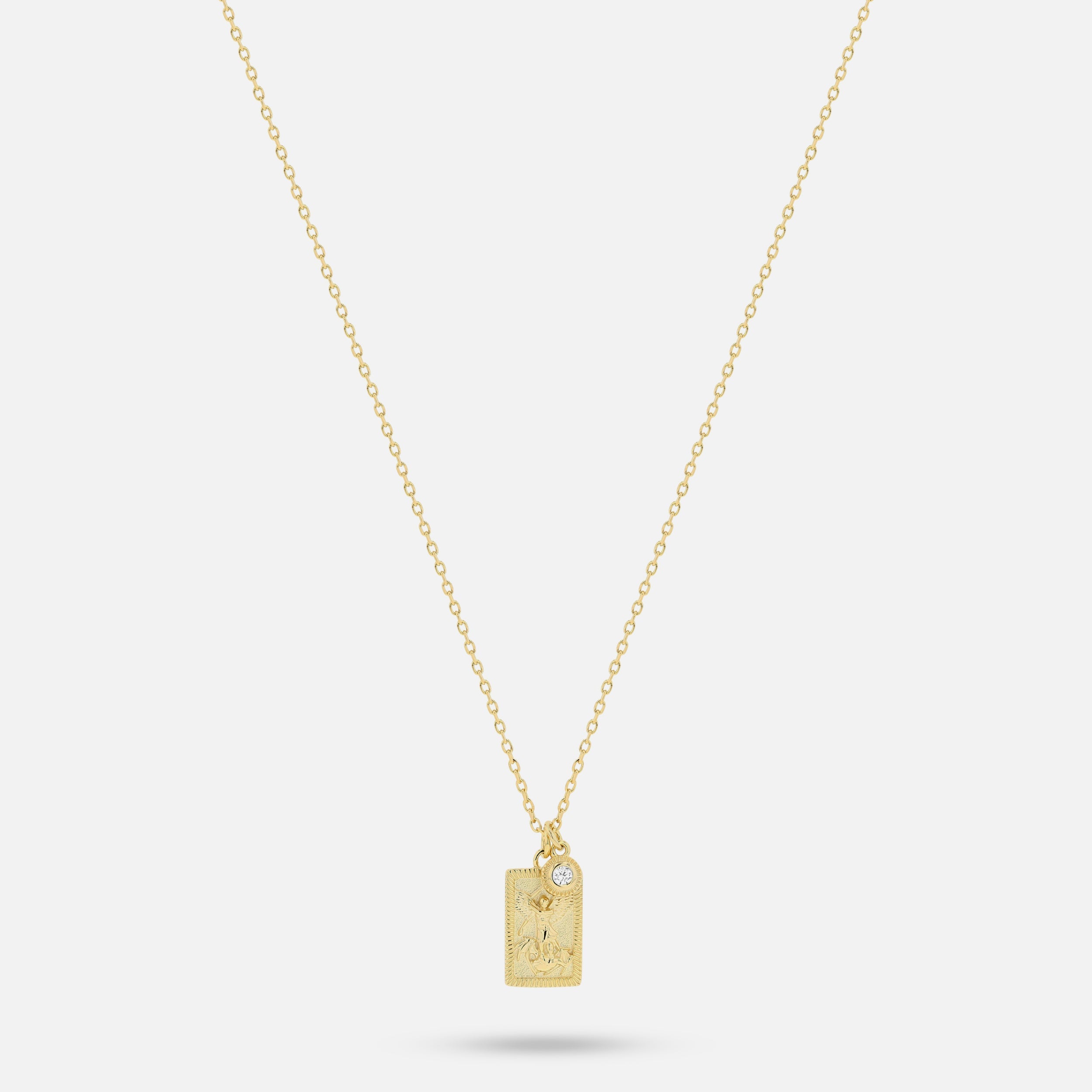 St. Michael Pendant - Gold