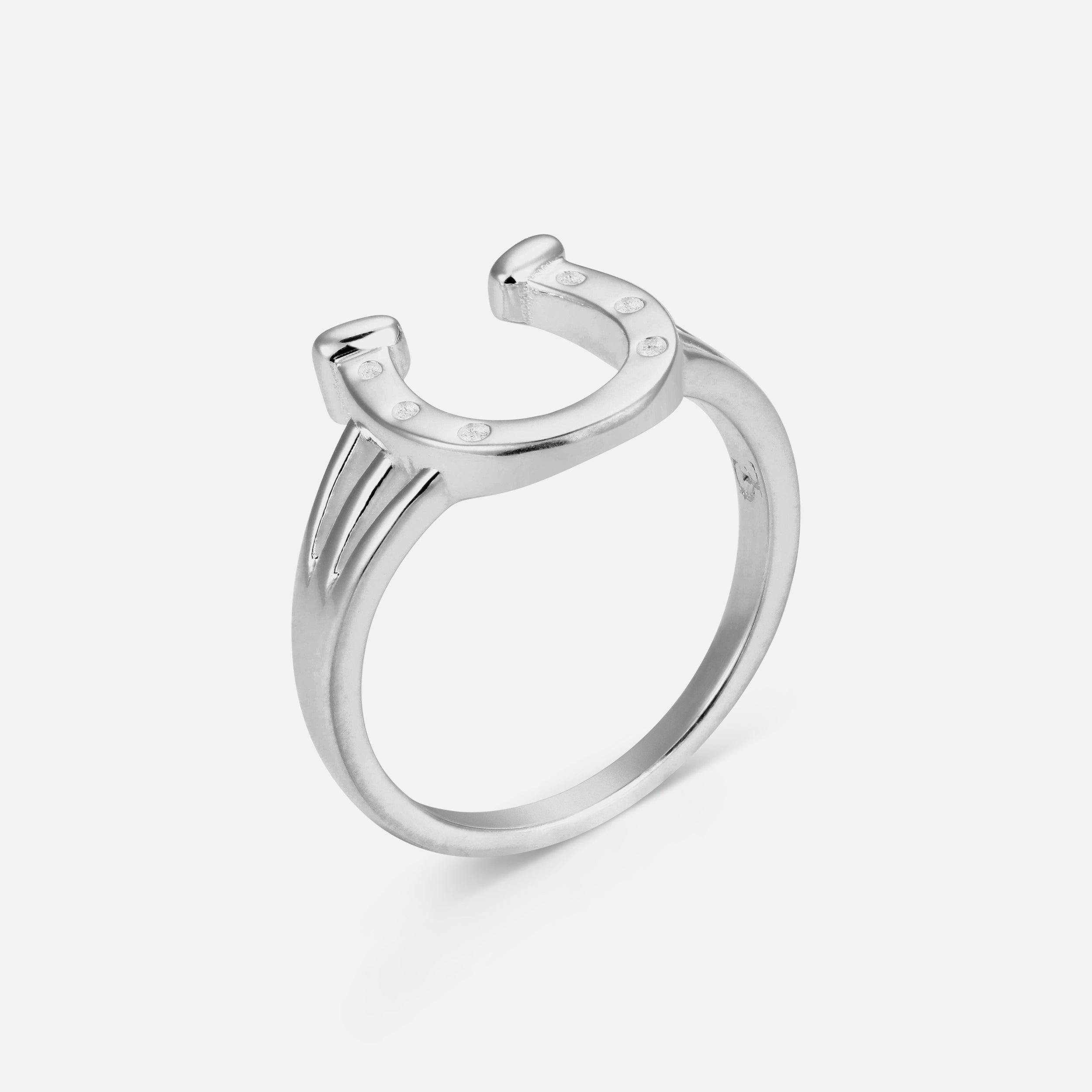 Horse Shoe Ring - Silver