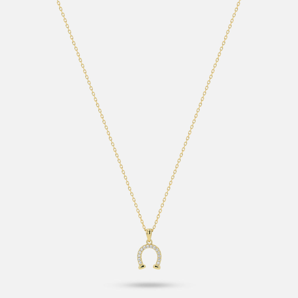Horse Shoe Pendant - Gold