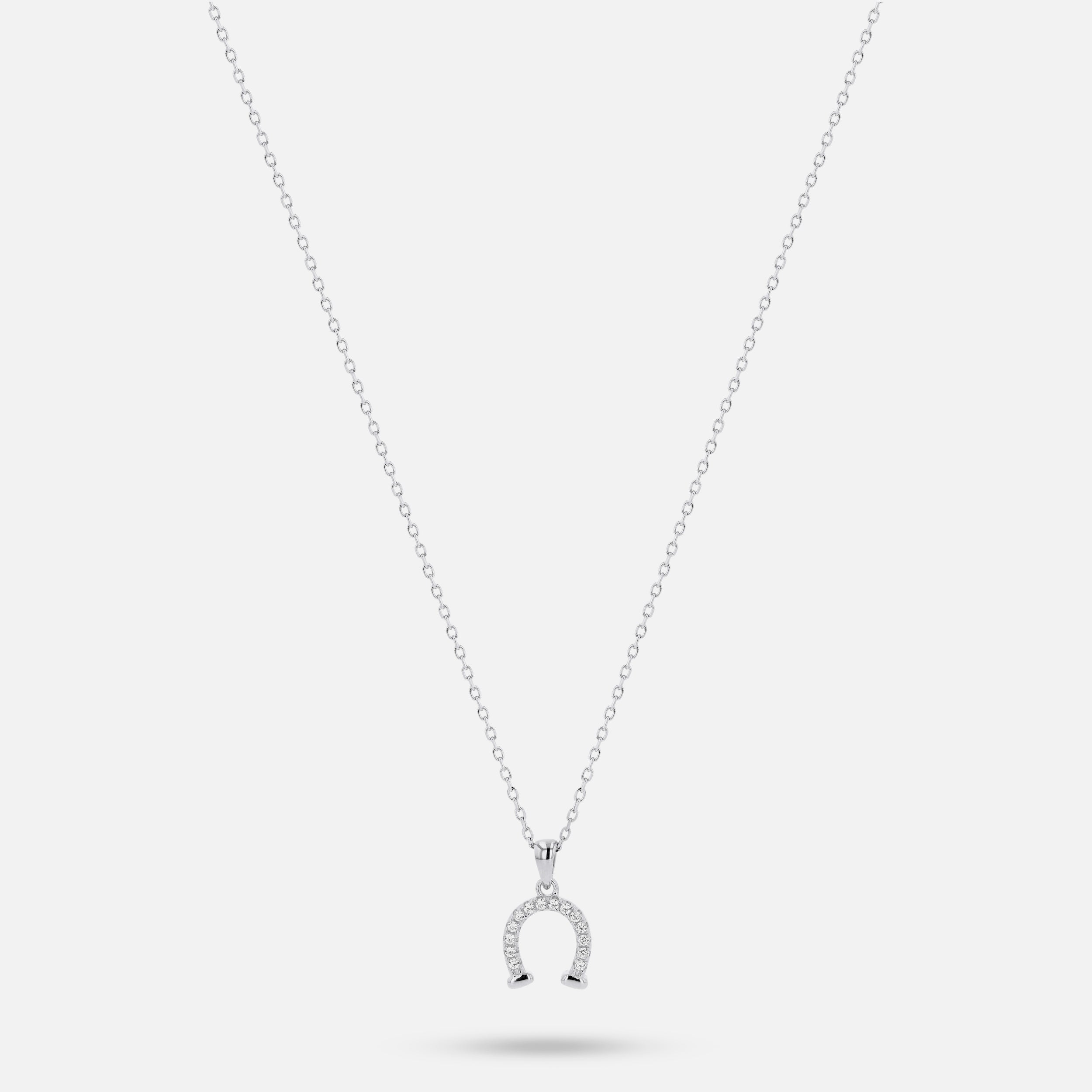 Horse Shoe Pendant - Silver