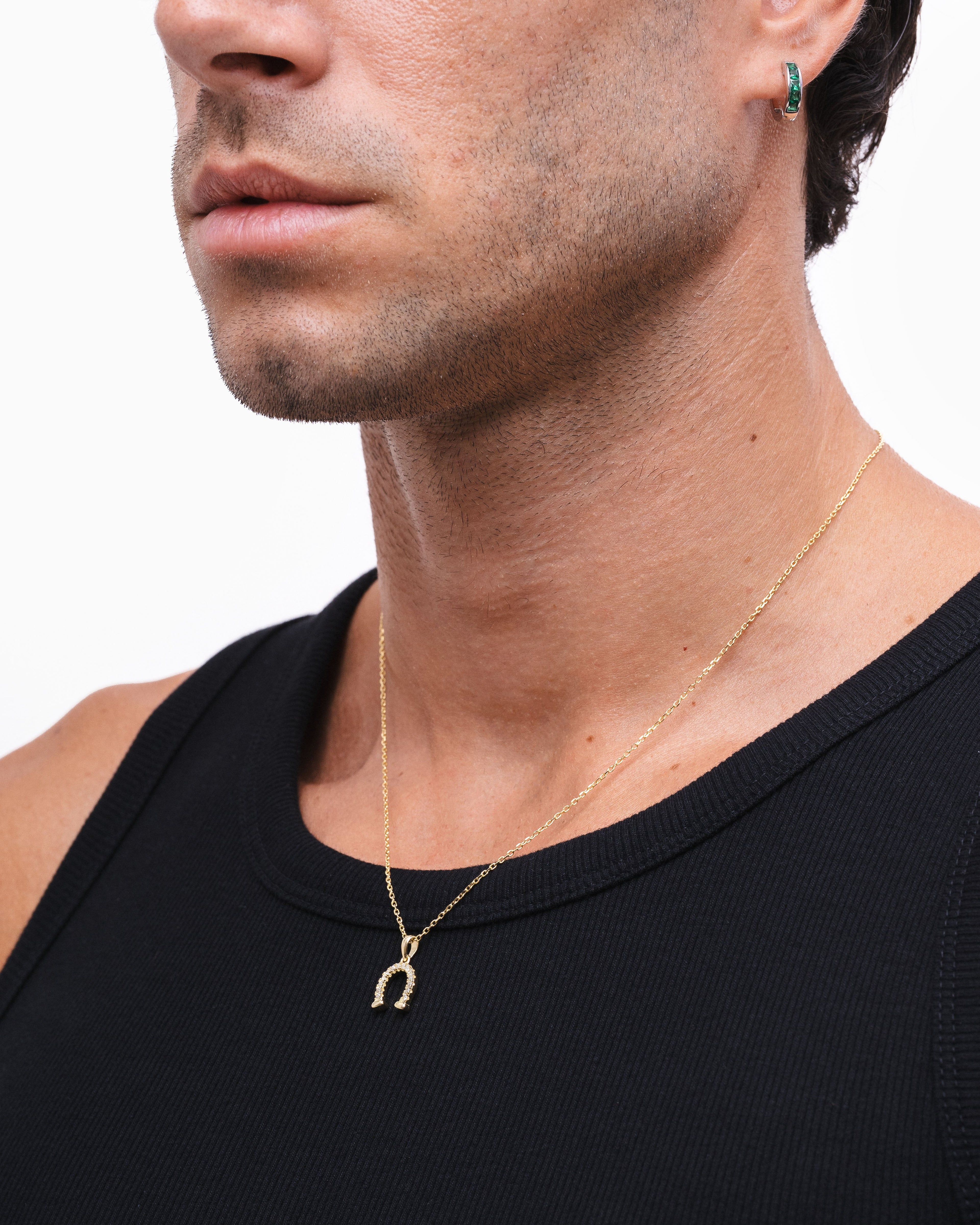 Horse Shoe Pendant - Gold