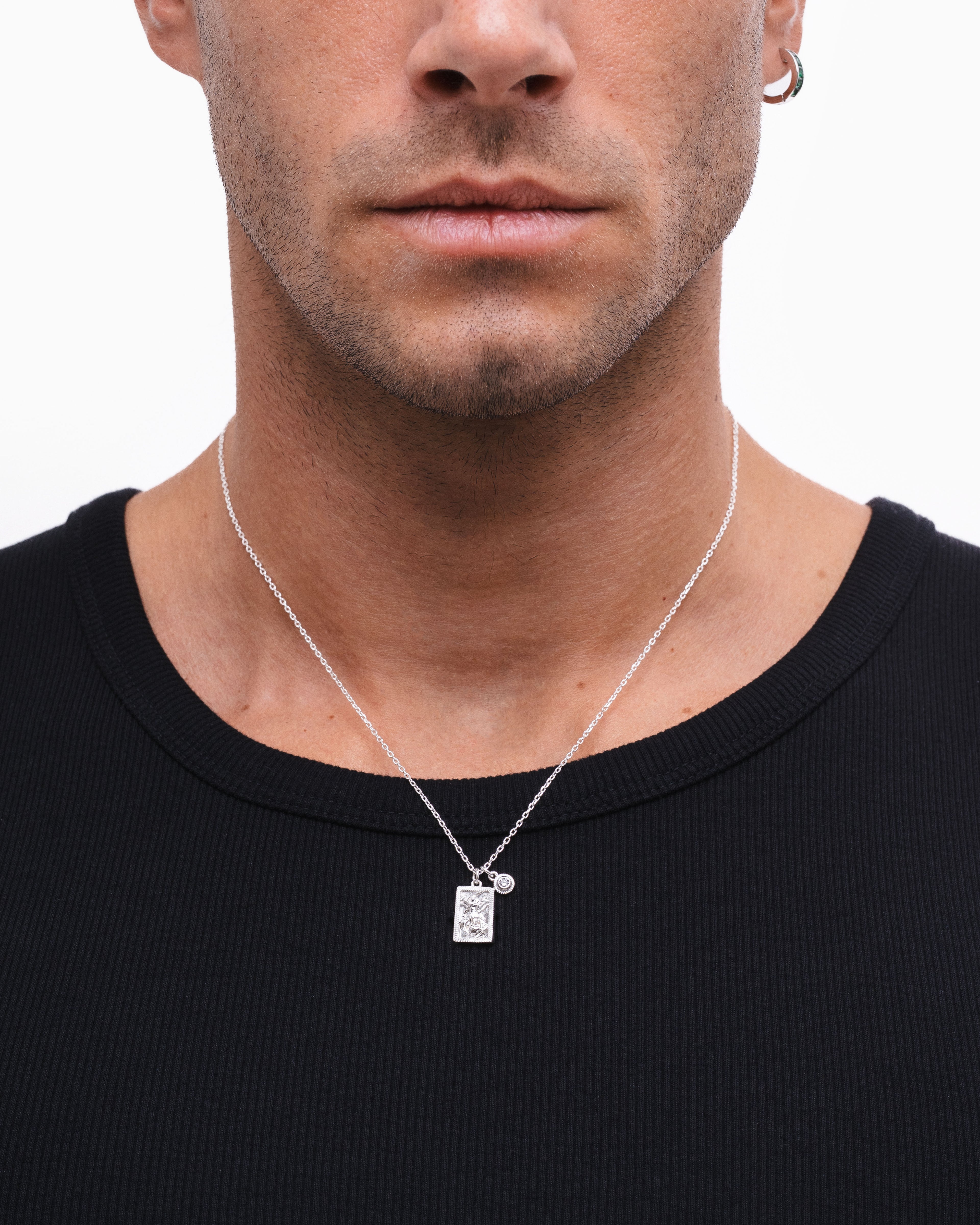 St. Michael Pendant - Silver