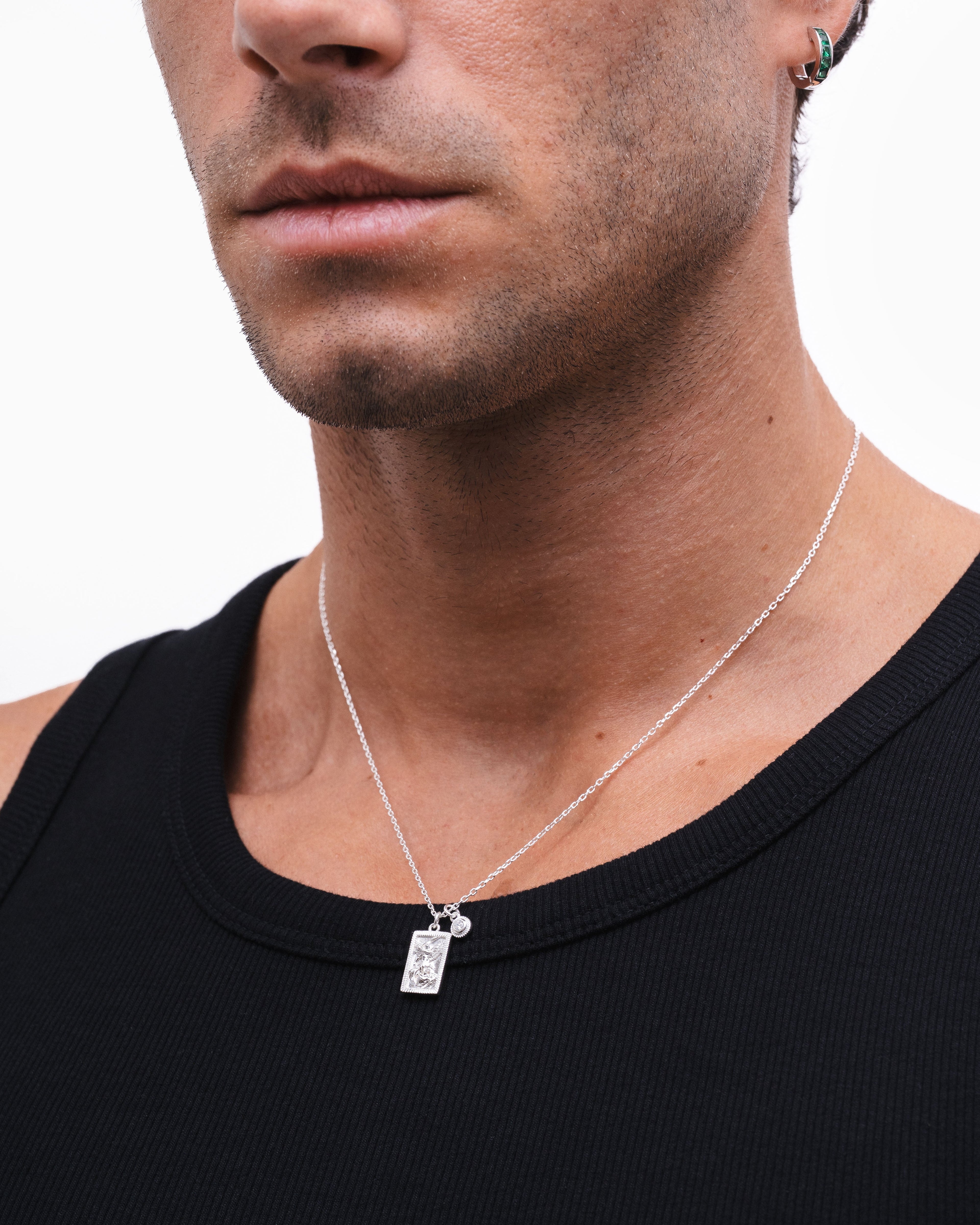 St. Michael Pendant - Silver