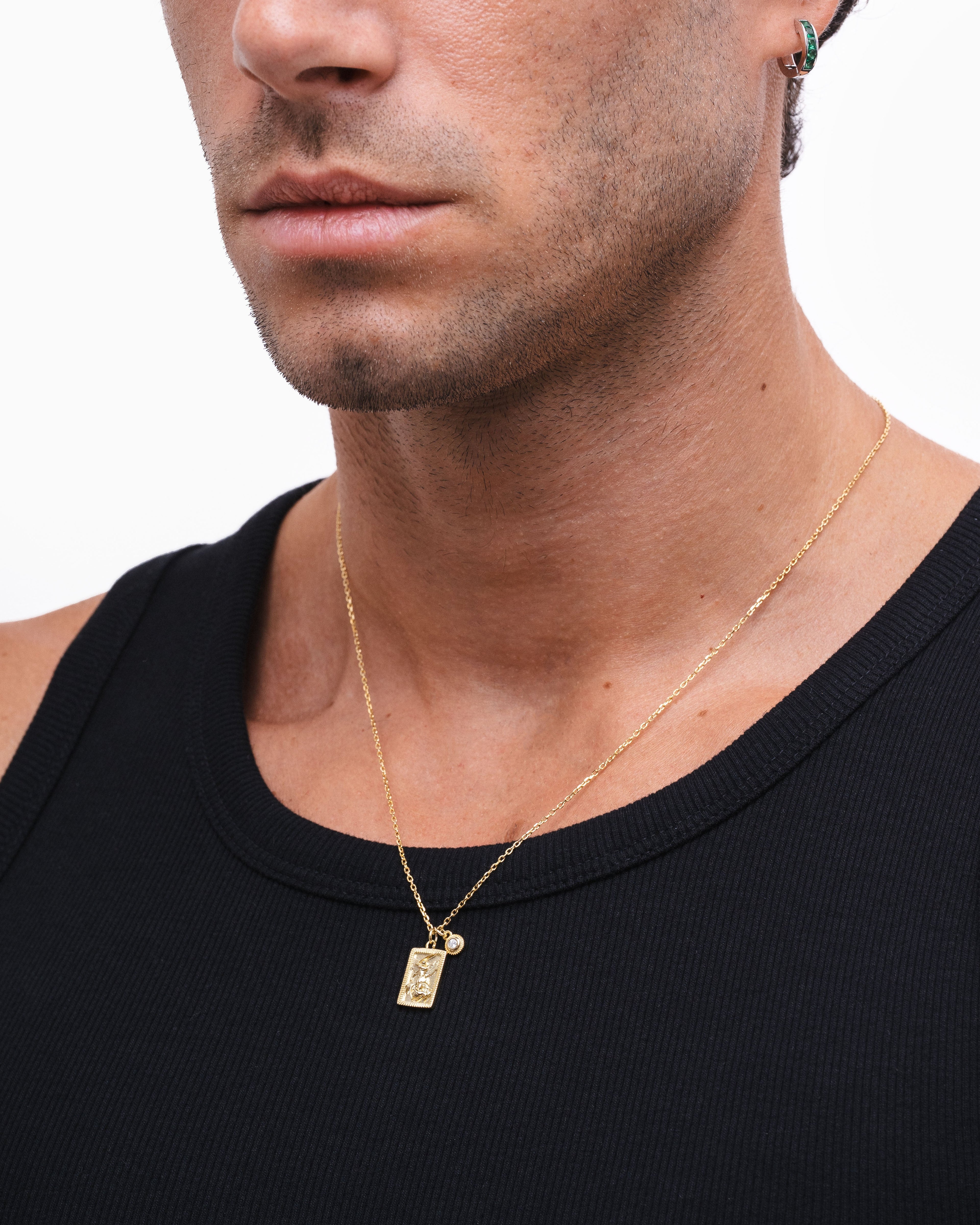 St. Michael Pendant - Gold