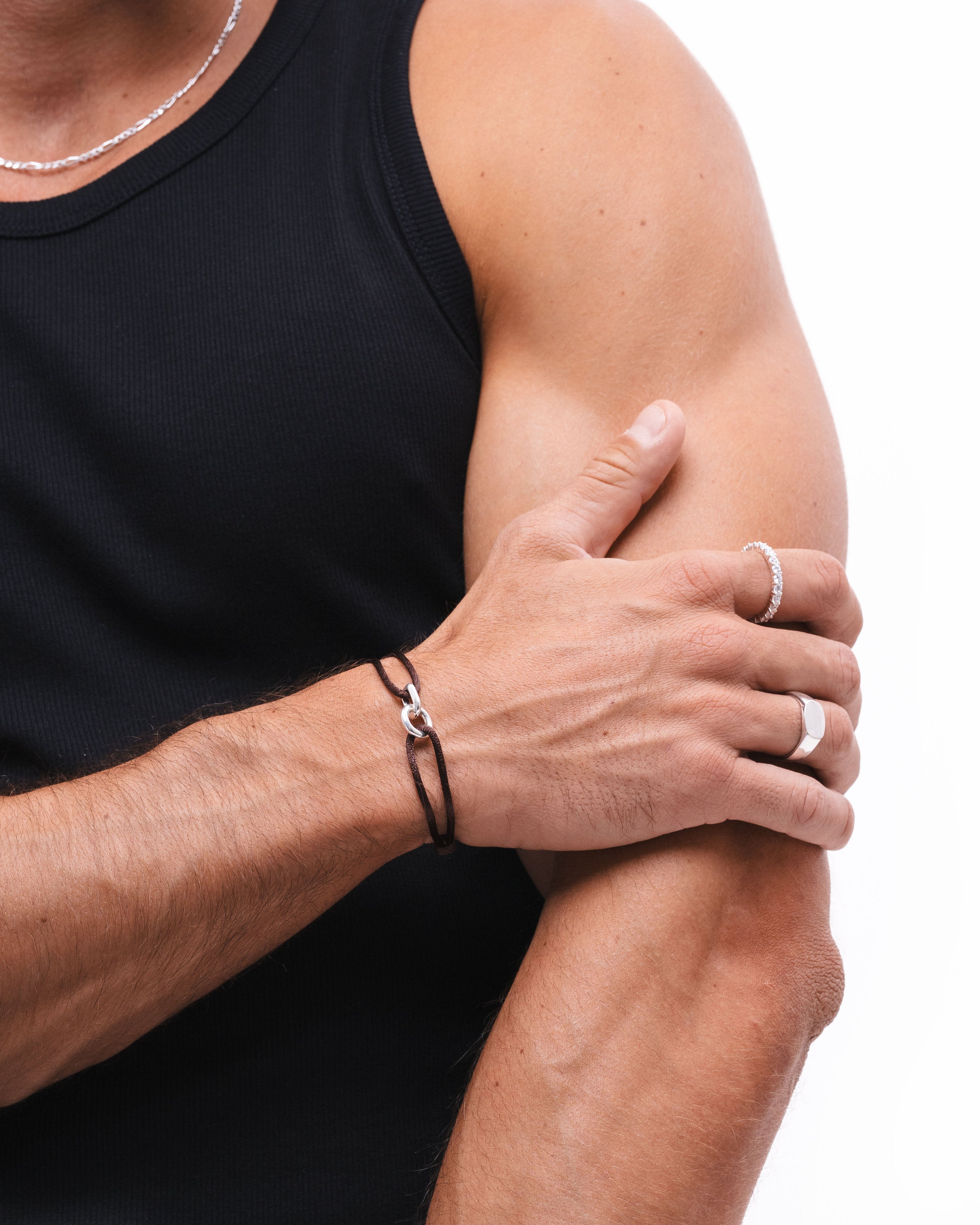 Element Bracelet Silver - Brown