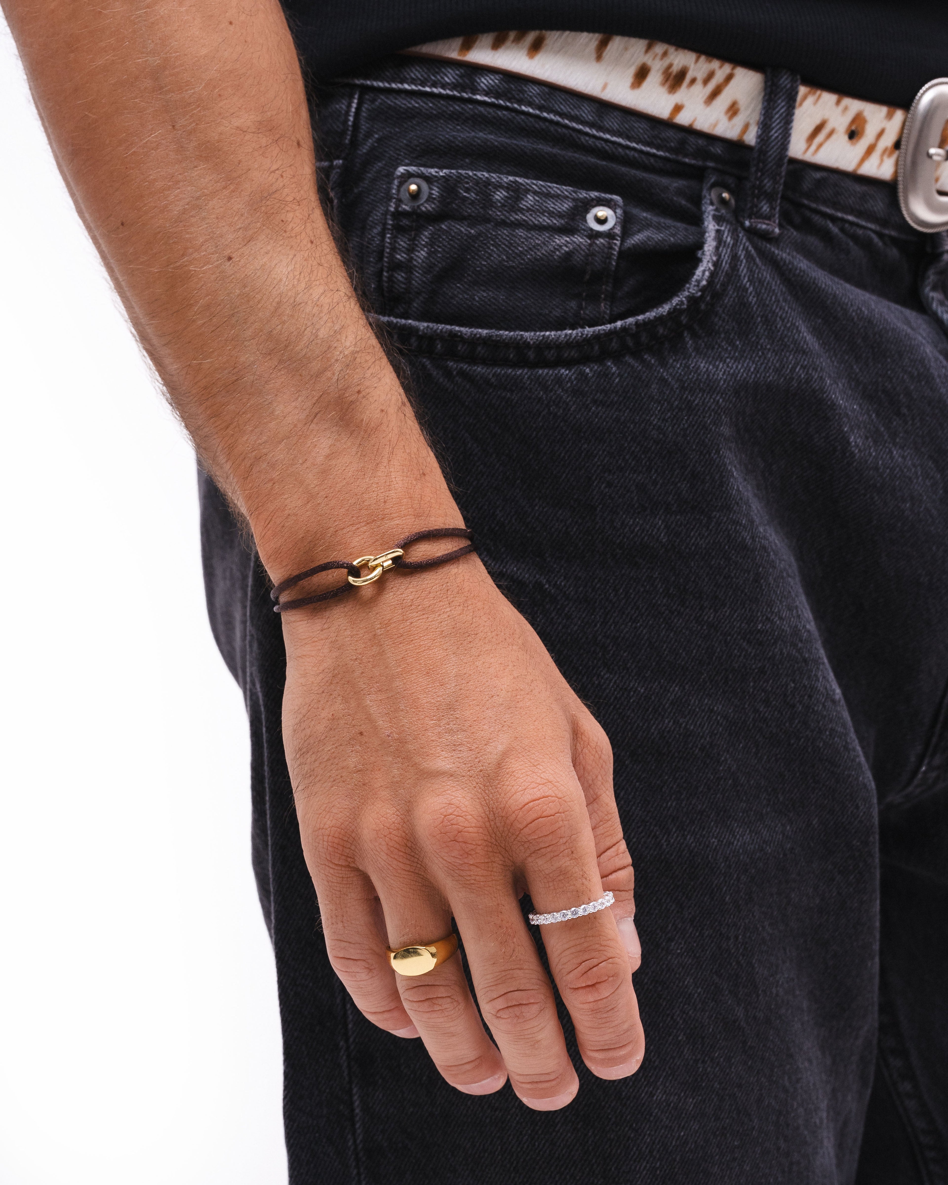 Element Bracelet Gold - Brown