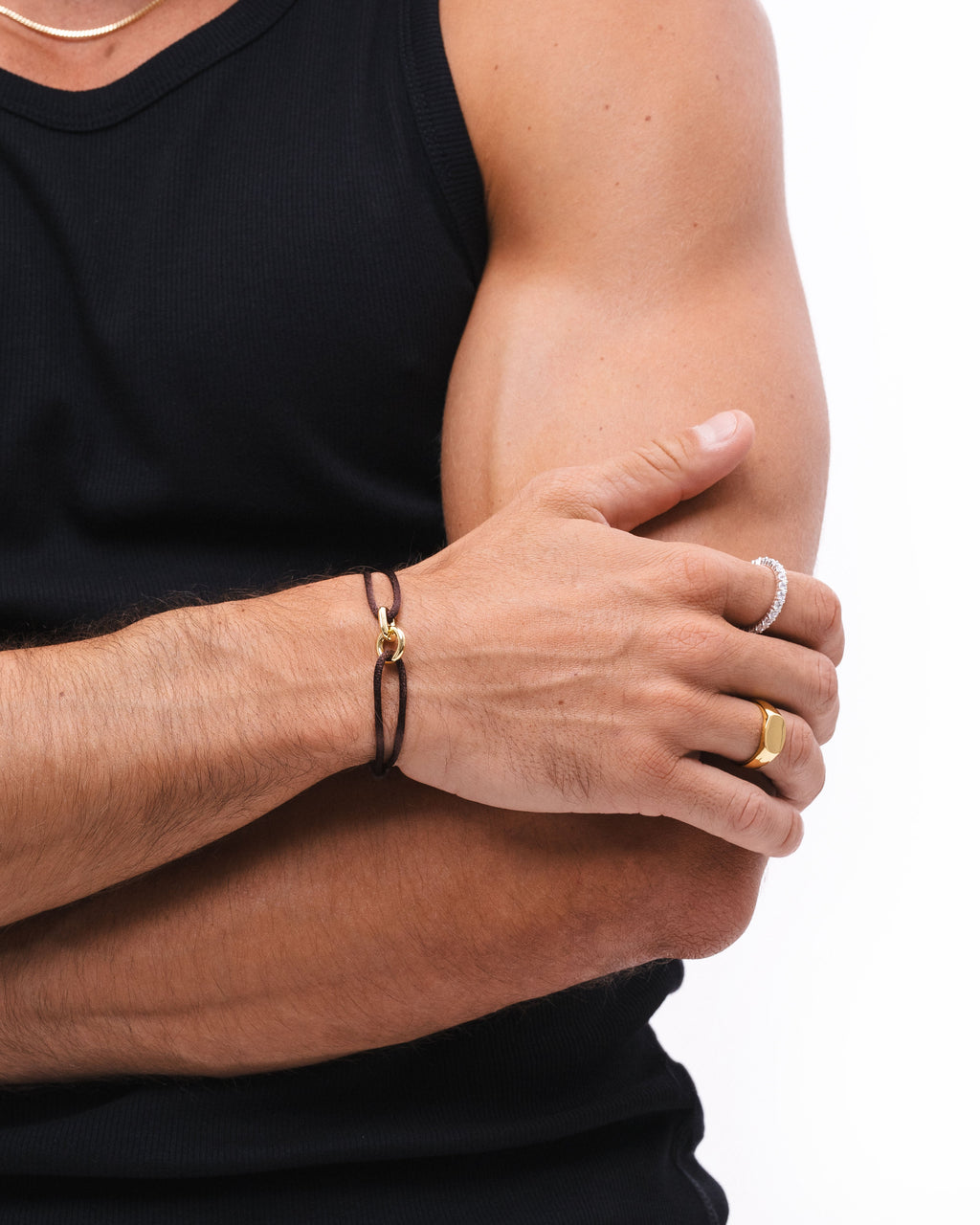 Element Bracelet Gold - Brown