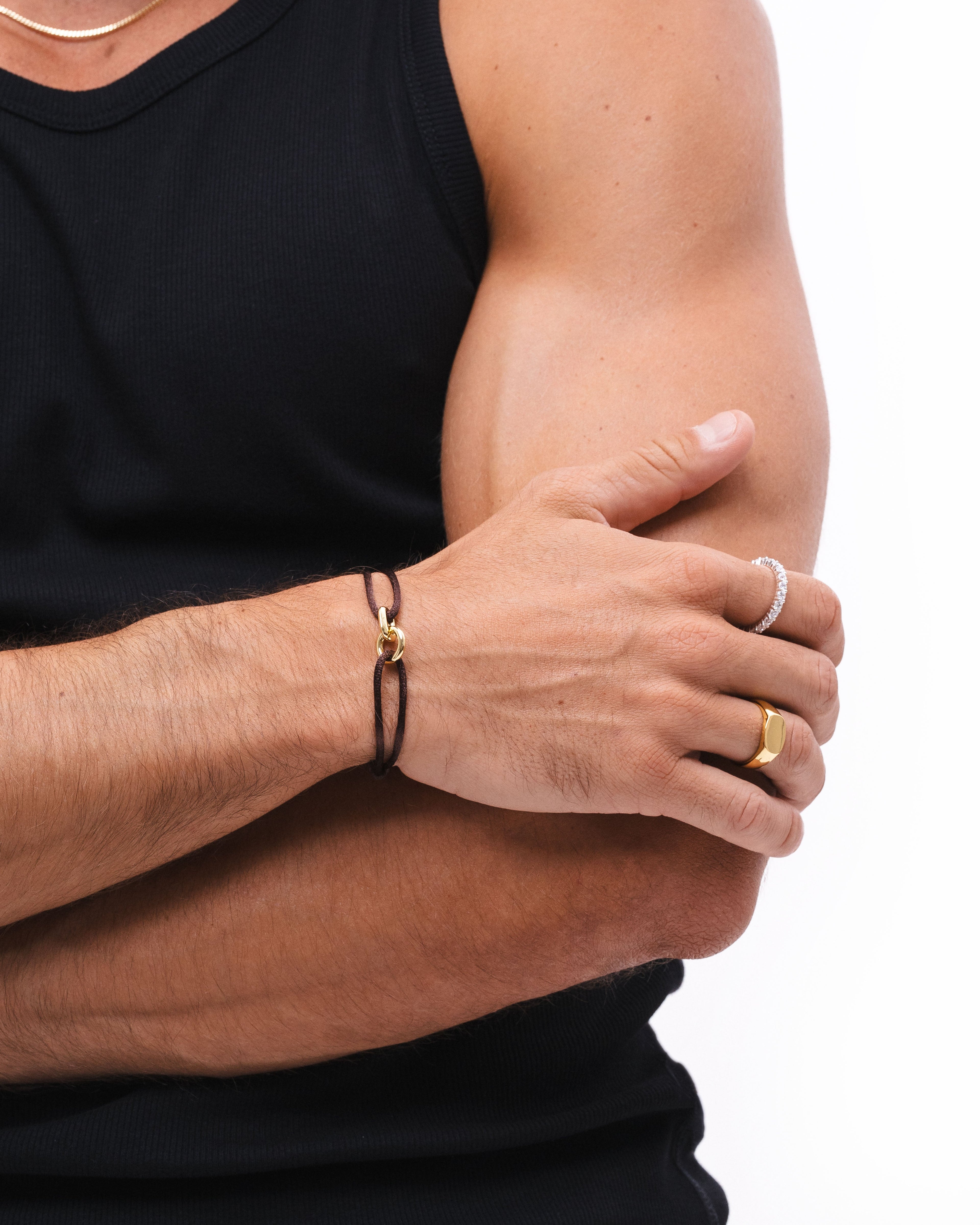 Element Bracelet Gold - Brown