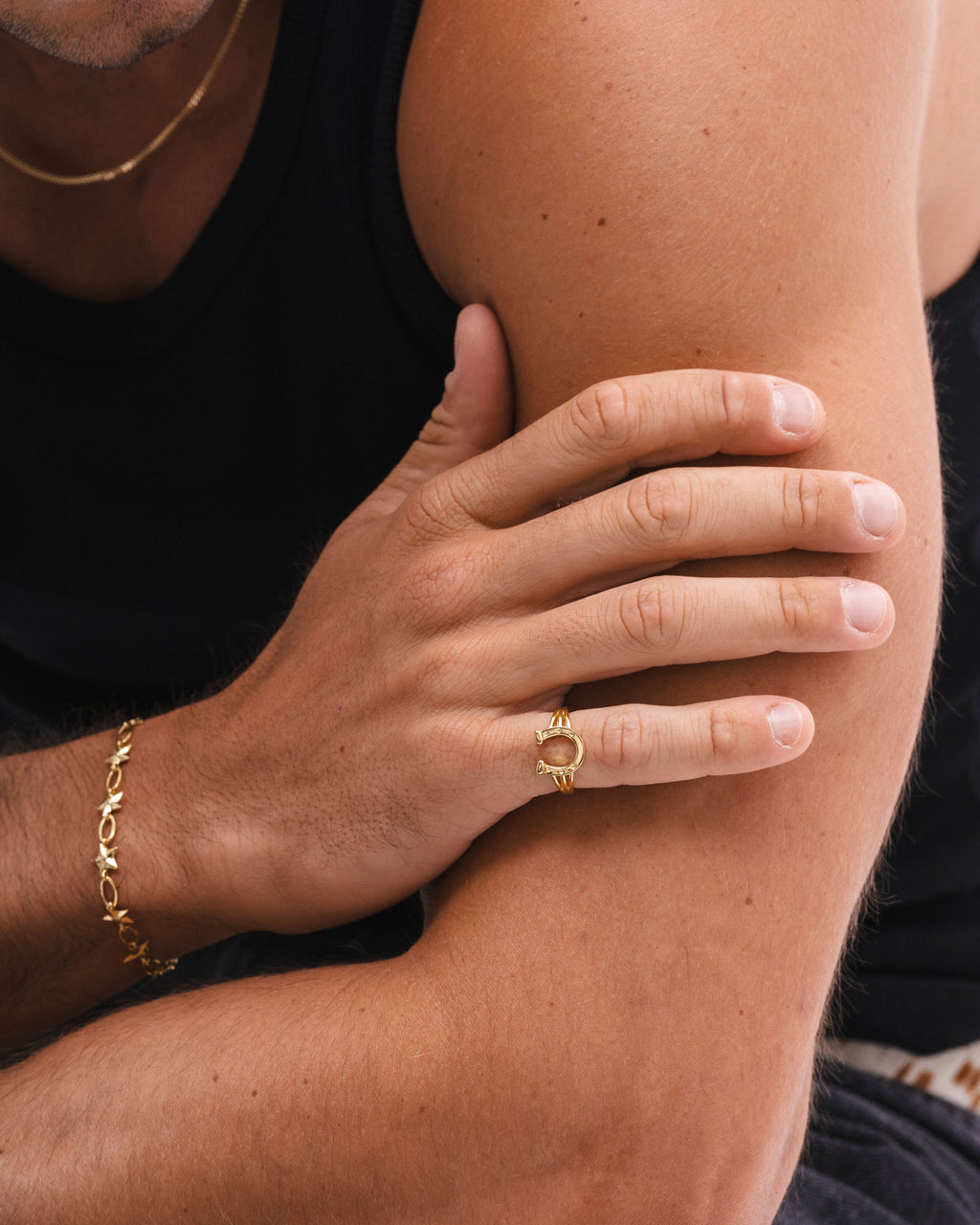 Horse Shoe Ring - Gold