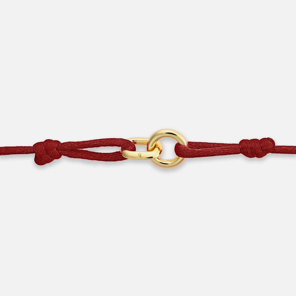 Element Bracelet Gold - Maroon