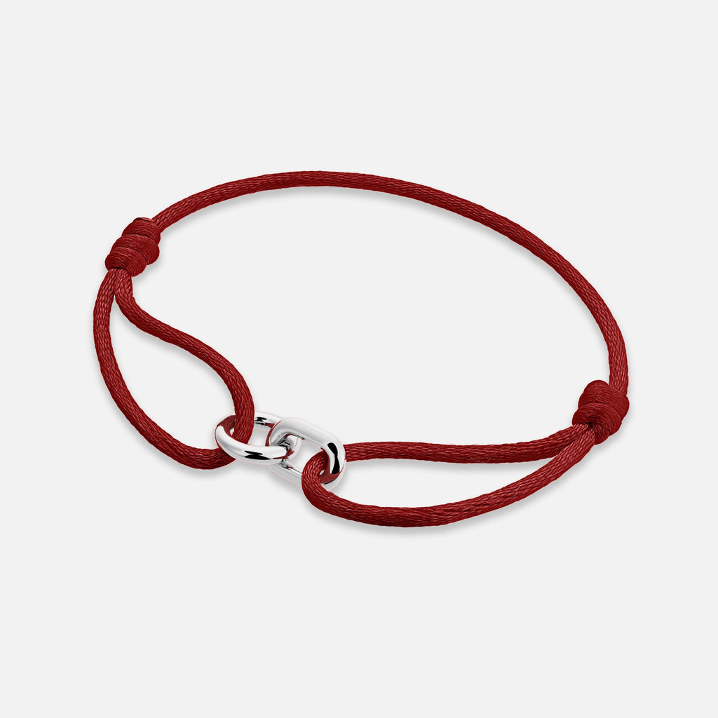 Element Bracelet Silver - Maroon