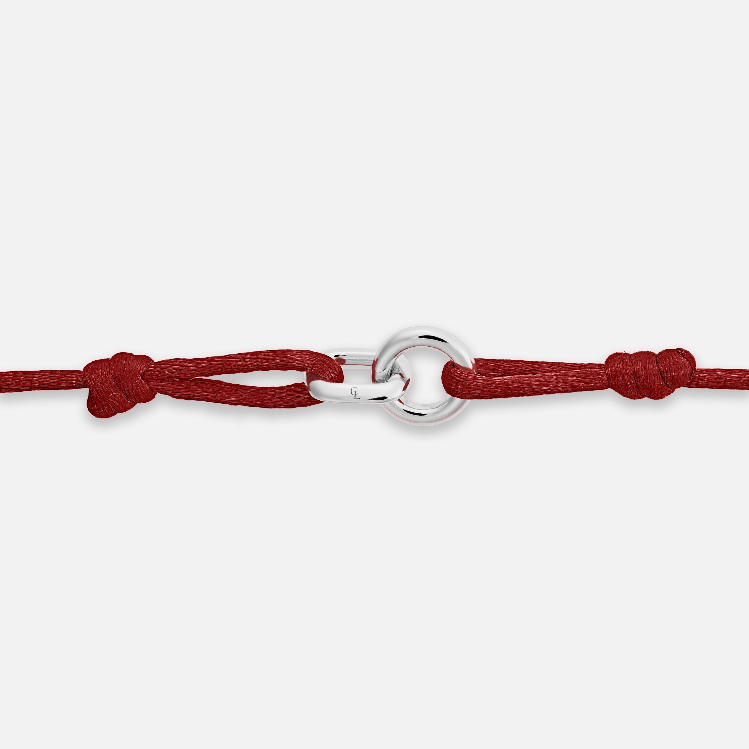 Element Bracelet Silver - Maroon