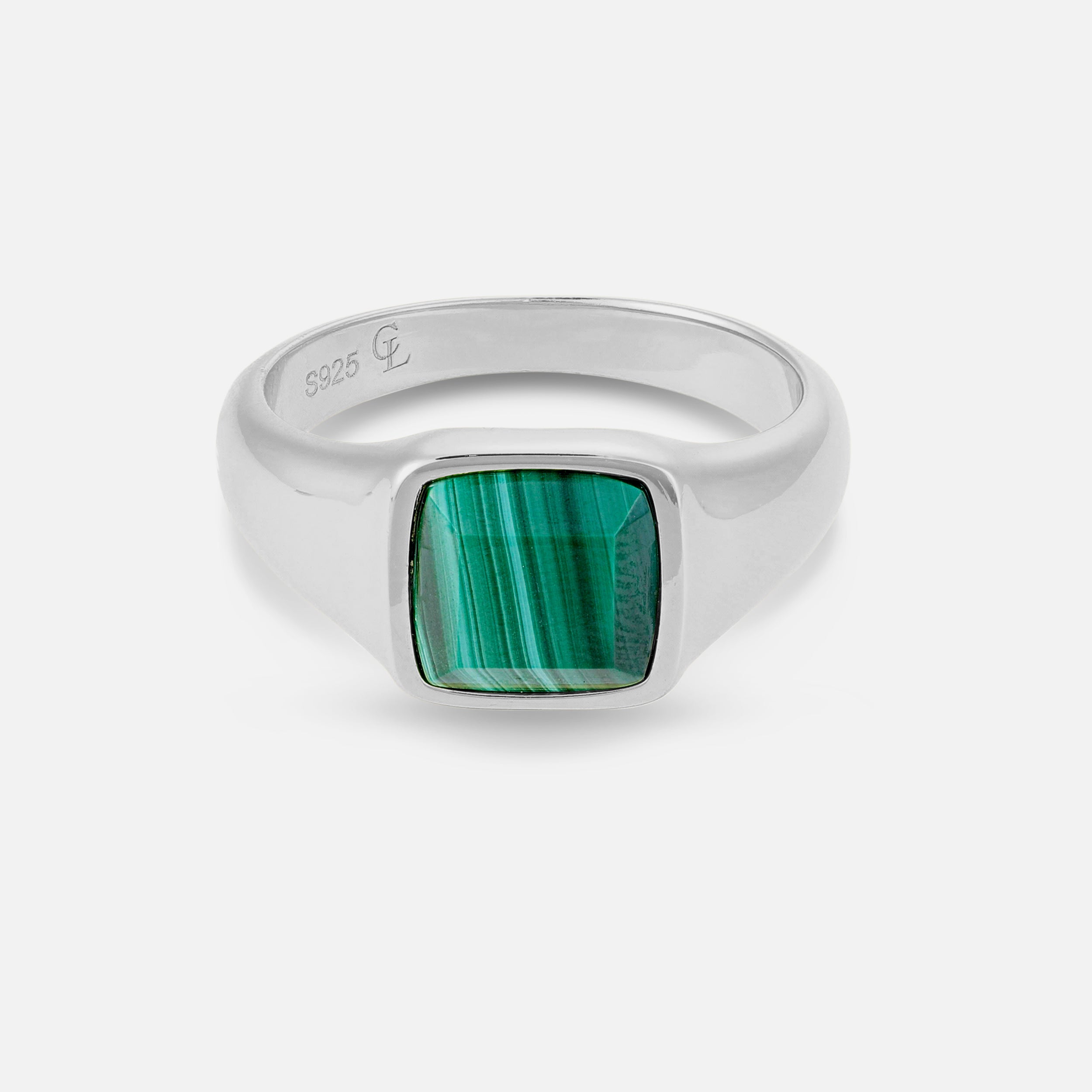 Éire Malachite Ring - Silver